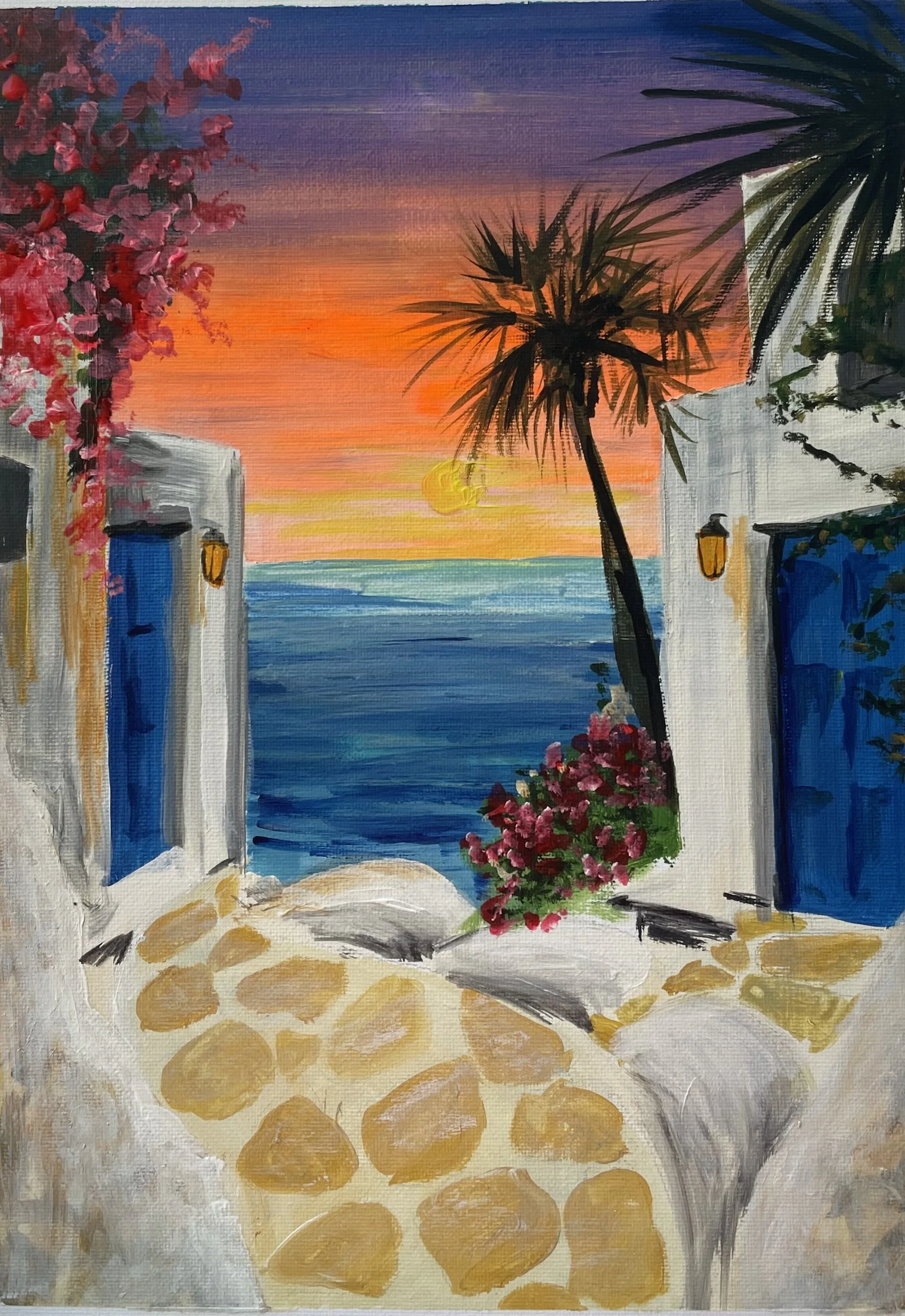 Greek Escape - Sip & Paint
