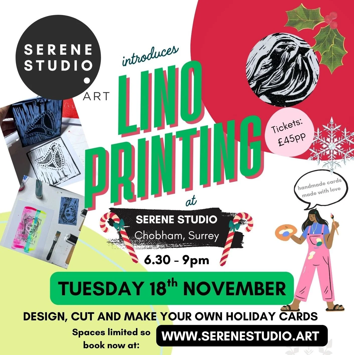 Holiday Lino Cutting Workshop