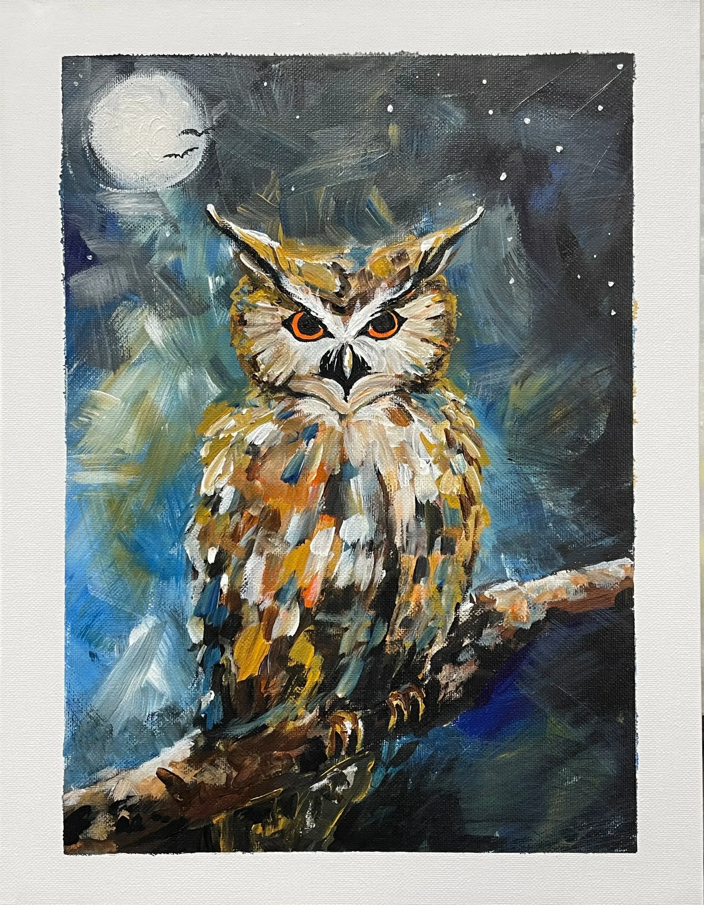 Halloween Owl -  Sip & Paint