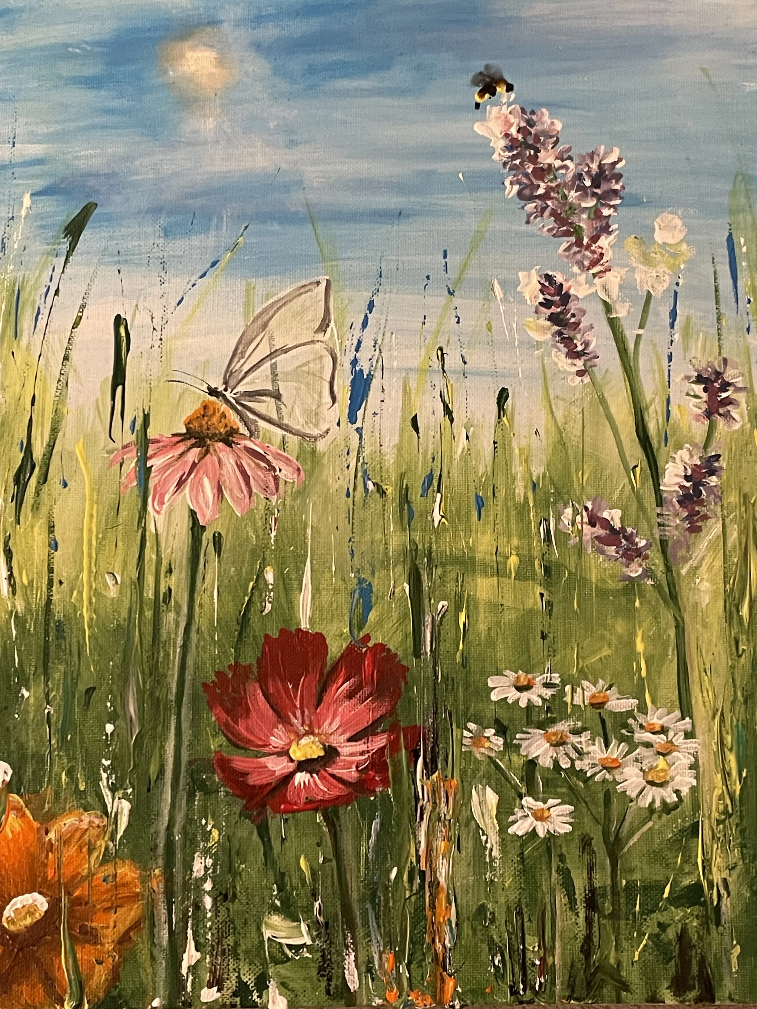 Field of Flowers- Sip & Paint