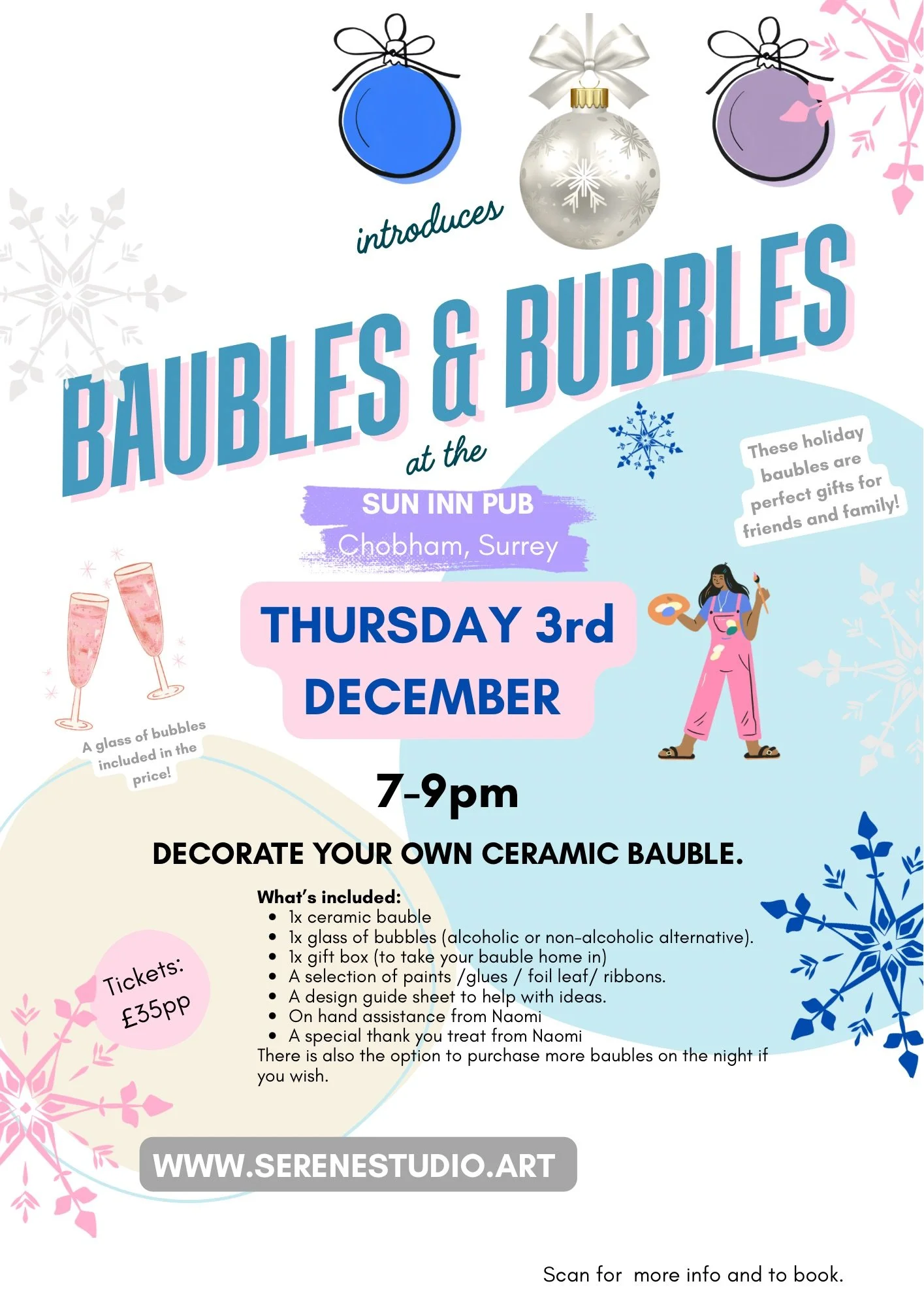 Baubles & Bubbles -Thursday 3rd December