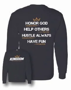 Kingdom Sports  Long Sleeve Core Values Tee