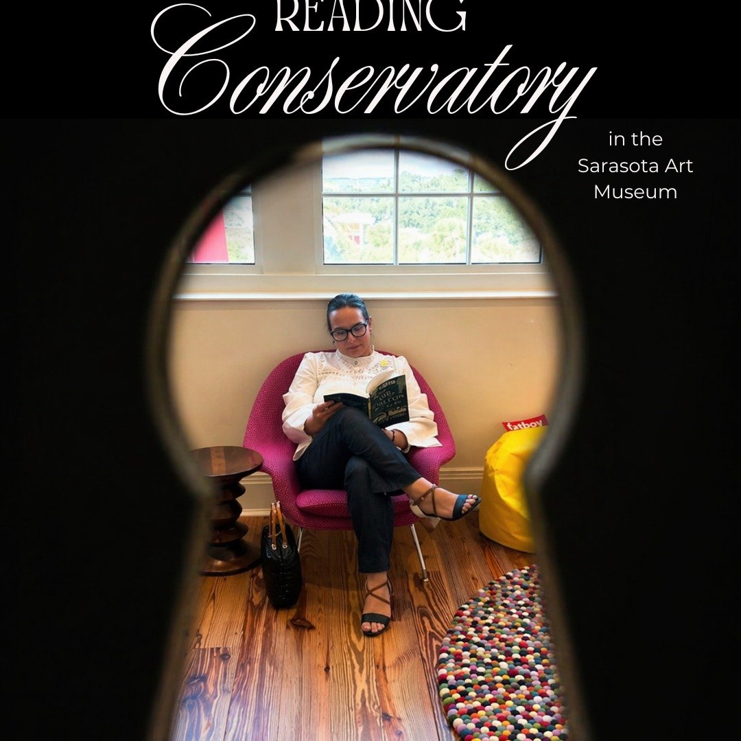 This has fast become one of my favorite places to be drenched in artistic inspiration. The @sarasotaartmuseum has a hidden reading conservatory that is stacked with art books of all ilk to get lost in. #bibliophile #femalemagician #mentalist #thingst