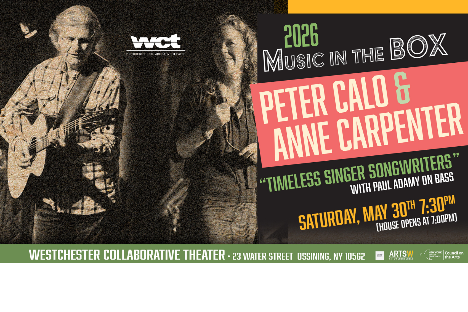 Peter Calo &amp; Anne Carpenter: Timeless Singer Songwriters