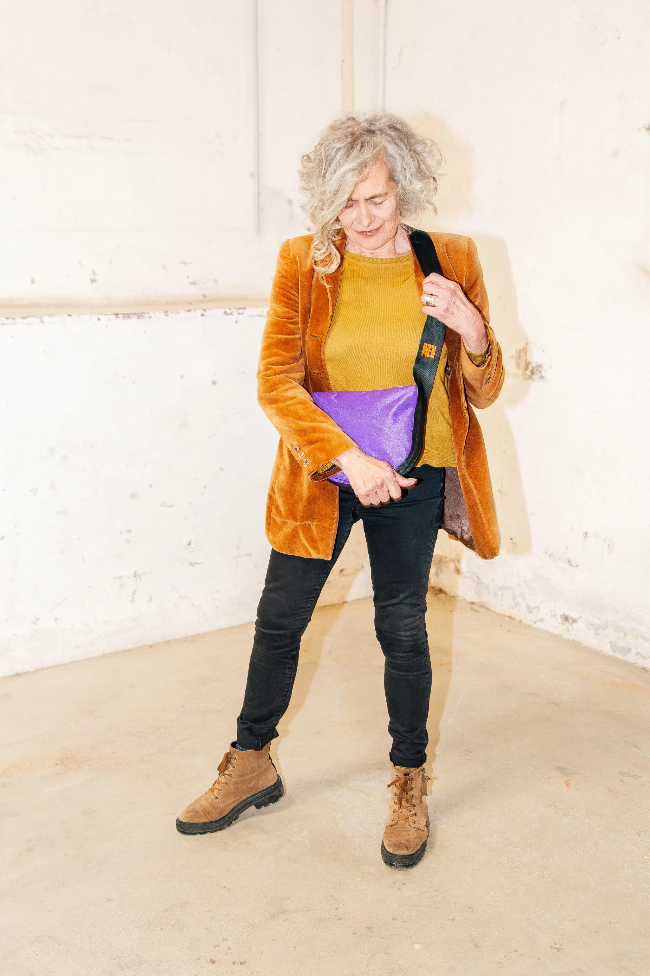 Petit sac à main bandoulière violet - MILUNE