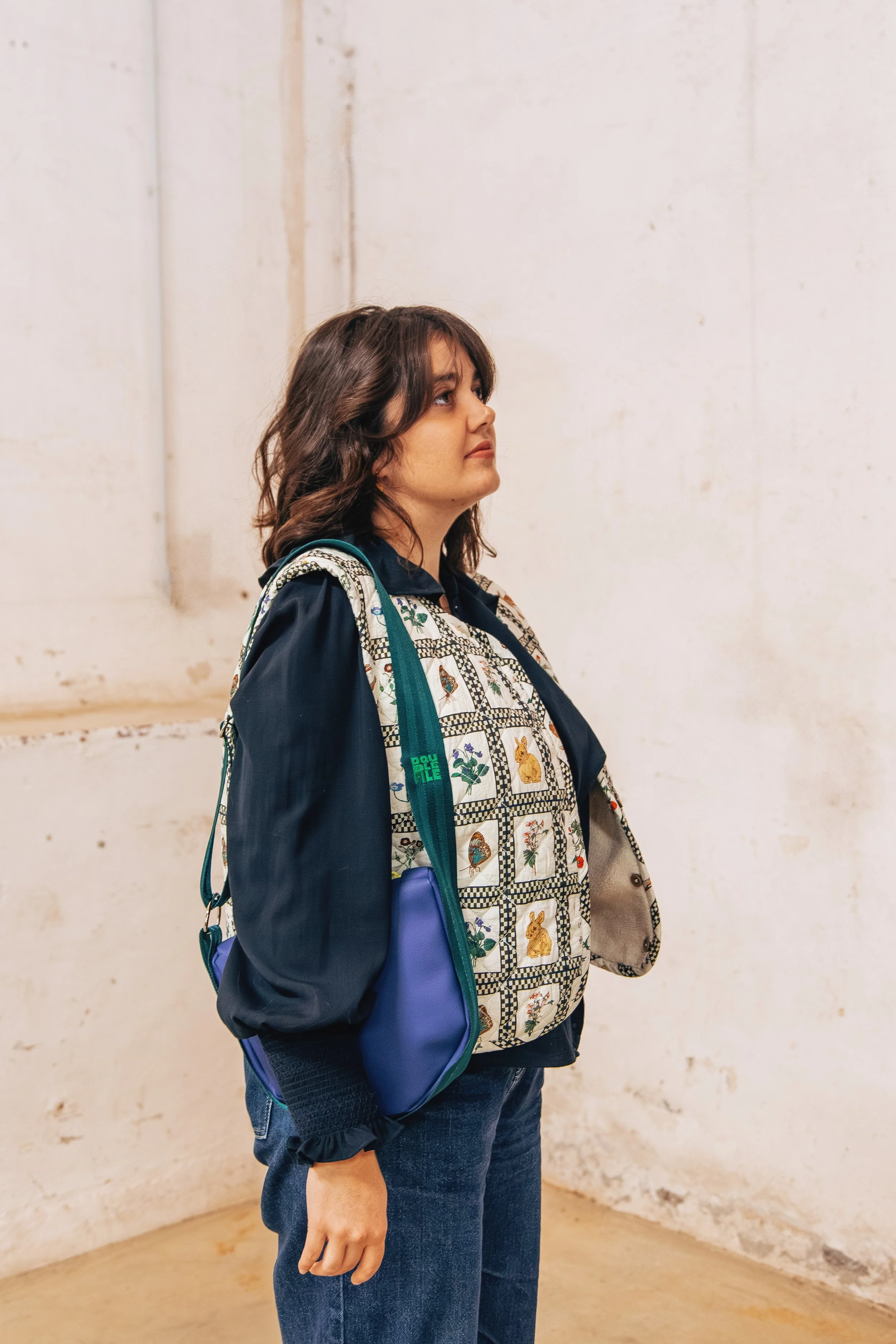 Petit sac à main bandoulière bleu - MILUNE