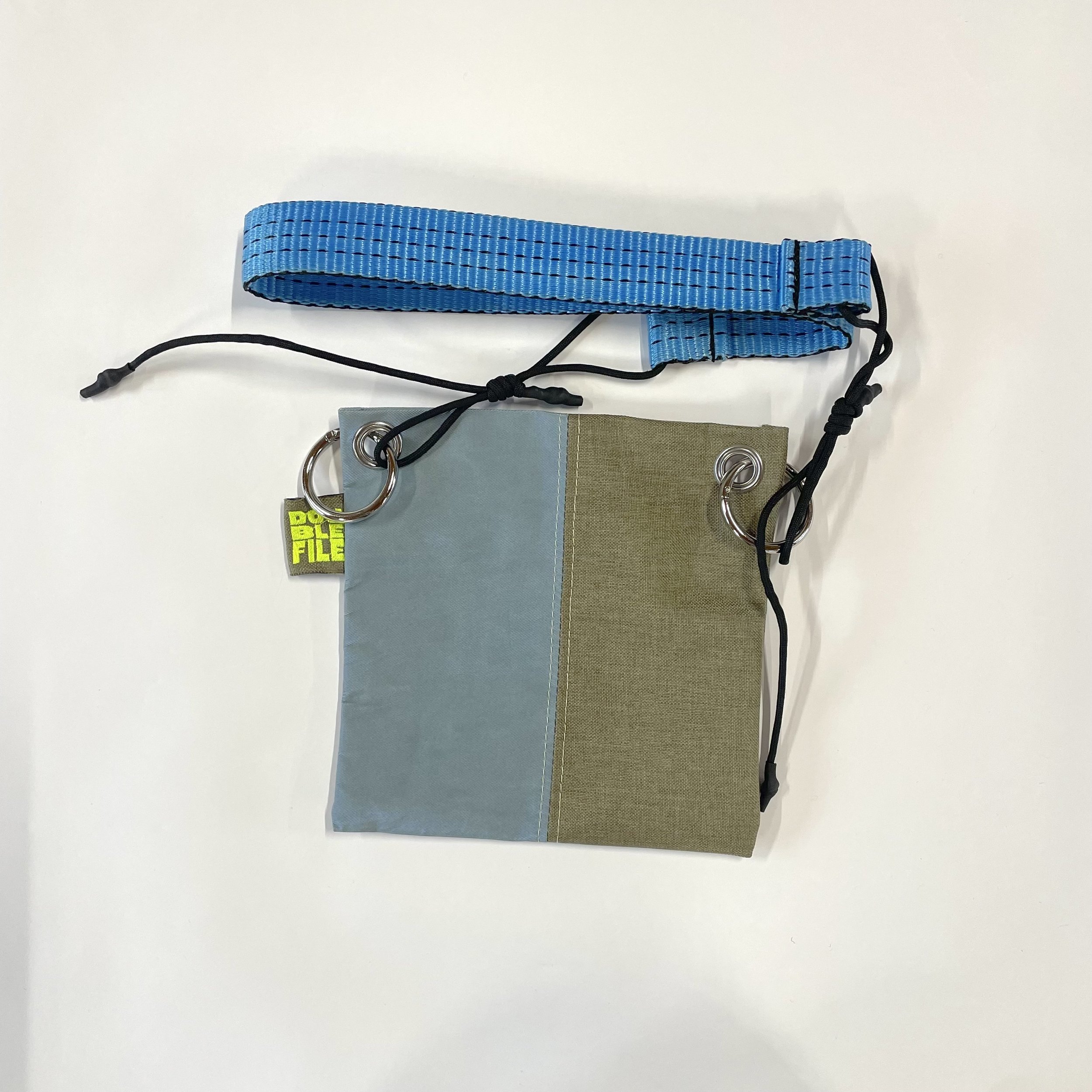 Pochette bandoulière bleu kaki - BIGOUT