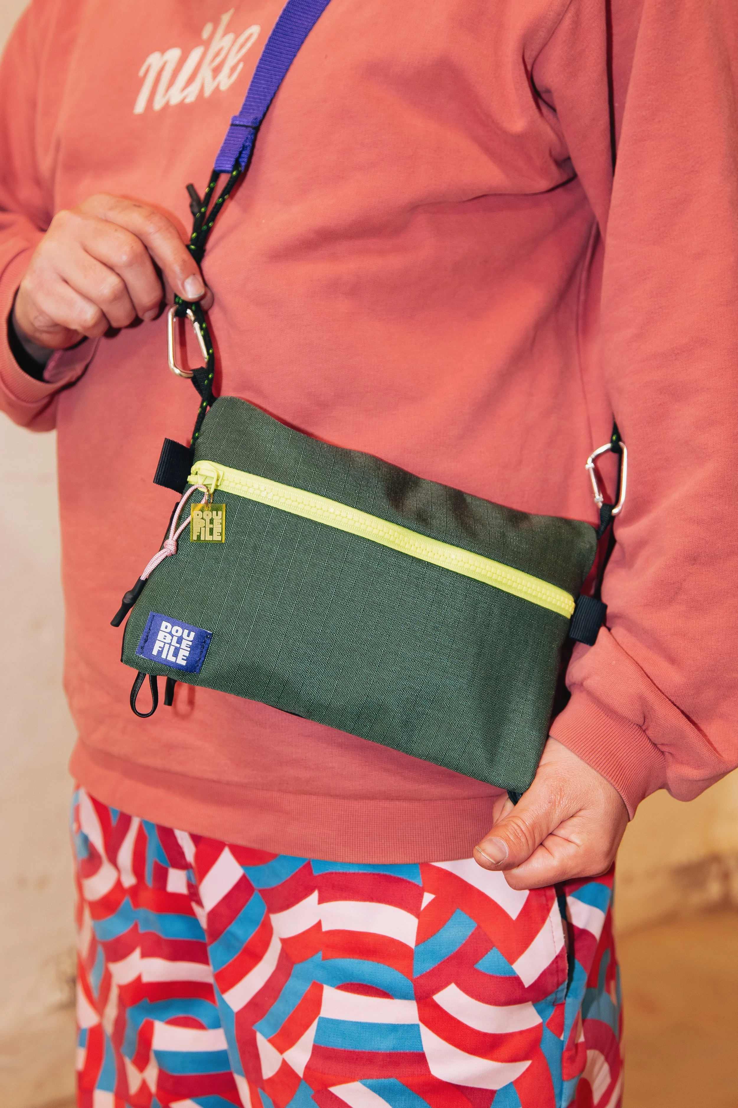 Pochette bandoulière kaki - MINIMUMU