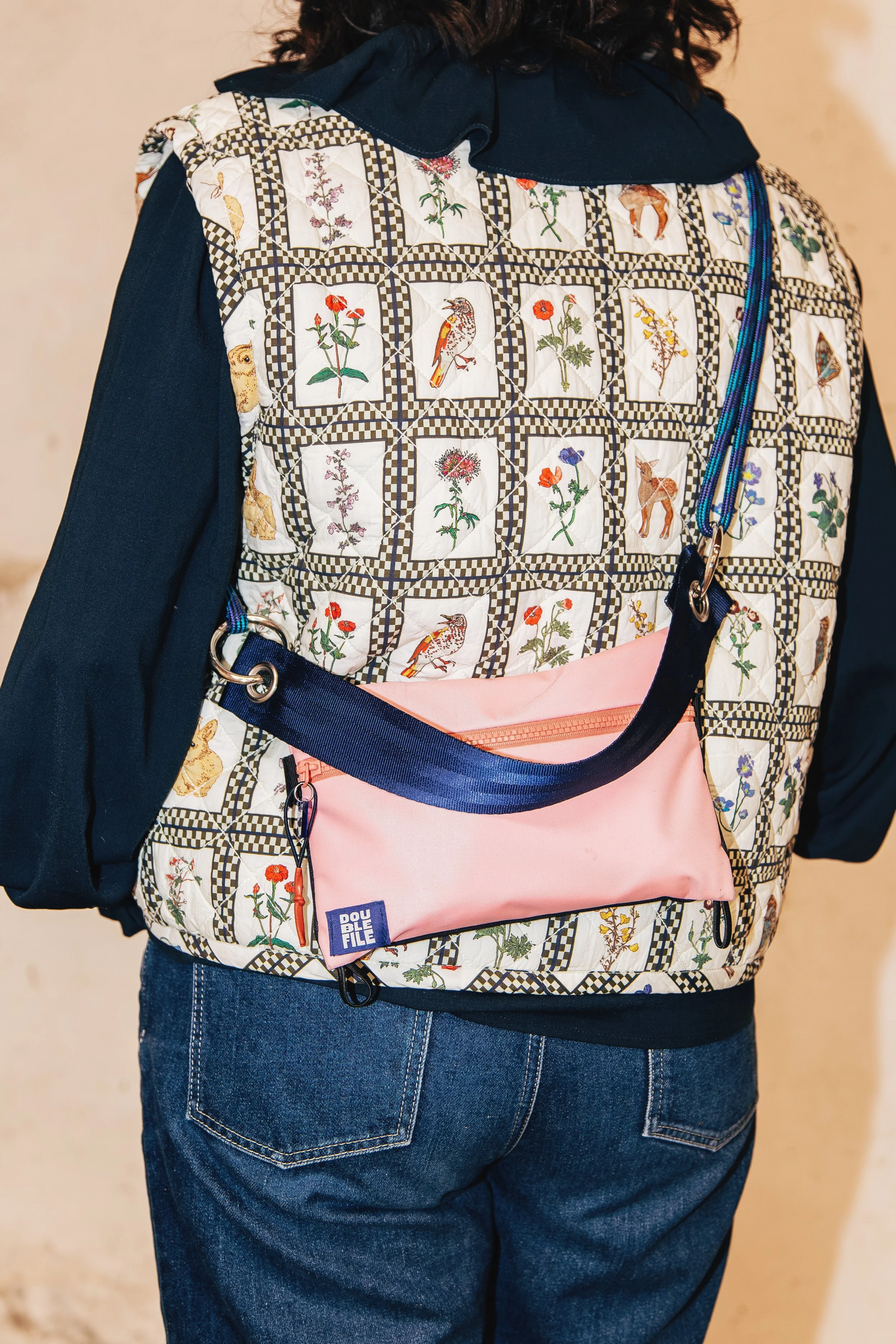 Pochette bandoulière rose - MINIMUMU