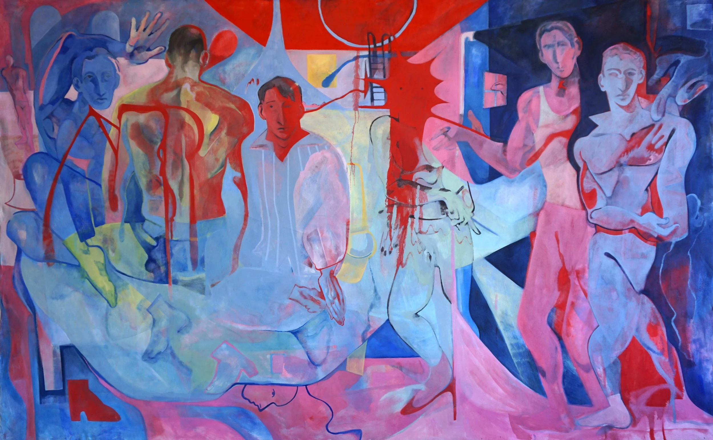 Casting Call (The Personal Memory Bank of Someone Who Might as Well Not Exist II), 6 x 10 ft, oil on canvas, 2026
