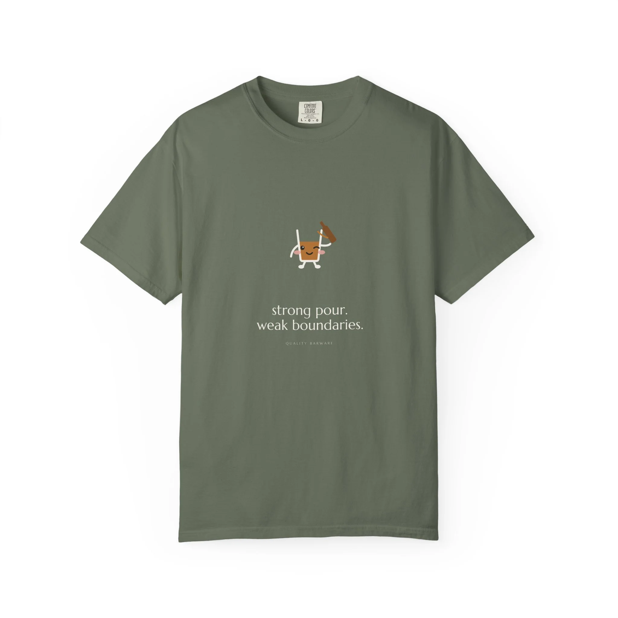 strong pour. weak boundaries. tee