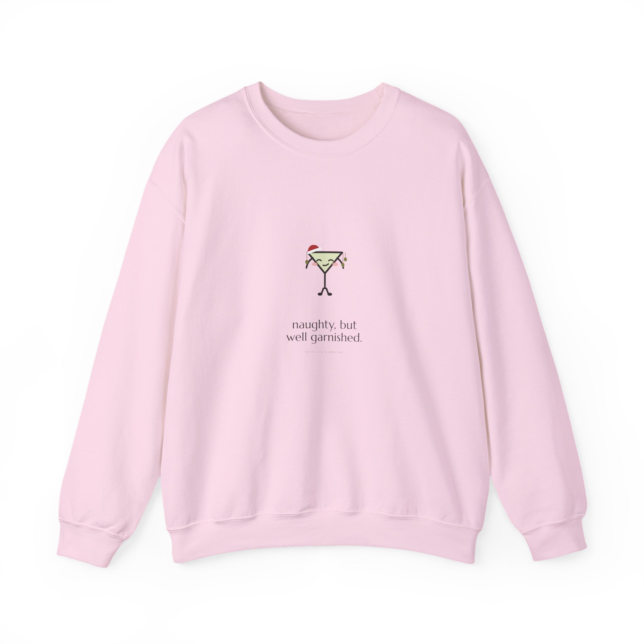 naughty, but well garnished. crewneck