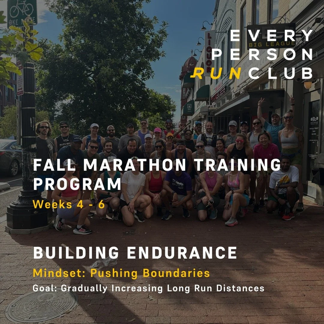 We're heading into our fourth week of Fall Marathon Training! 

Our focus over the next few weeks is to increase our long run distances and build endurance to finish strong. 

Are you hitting a new distance this training cycle?