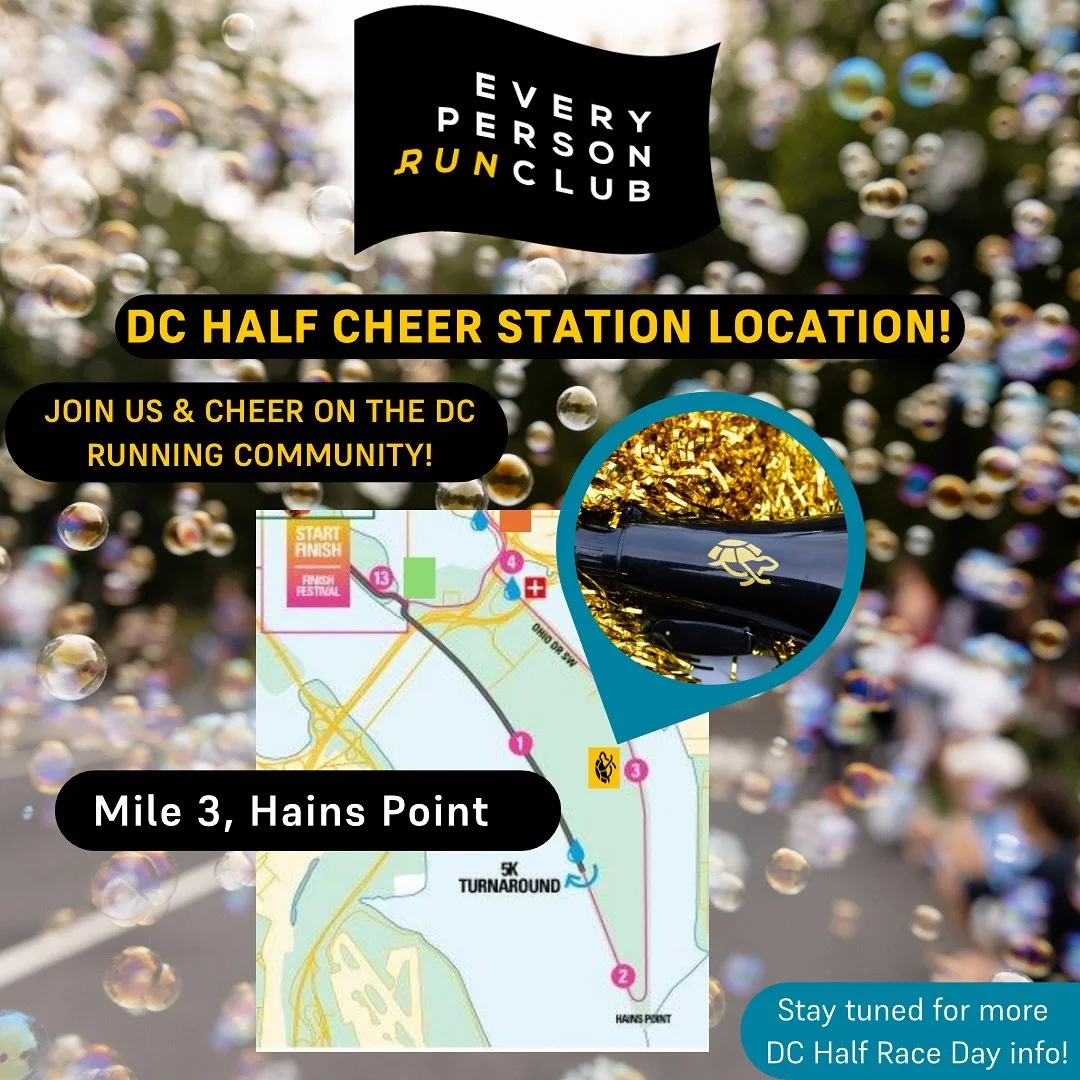 📣Our legendary cheer station is BACK for the DC Half! 🎉Join us on September 14 at Mile 3 of the race course! 

Stay tuned for more DC Half race weekend info!