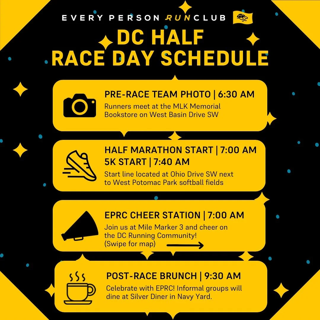 Happy @dchalfmarathon Race Week! Join us on Sunday, September 14 for fun and festivities all morning! 🎉