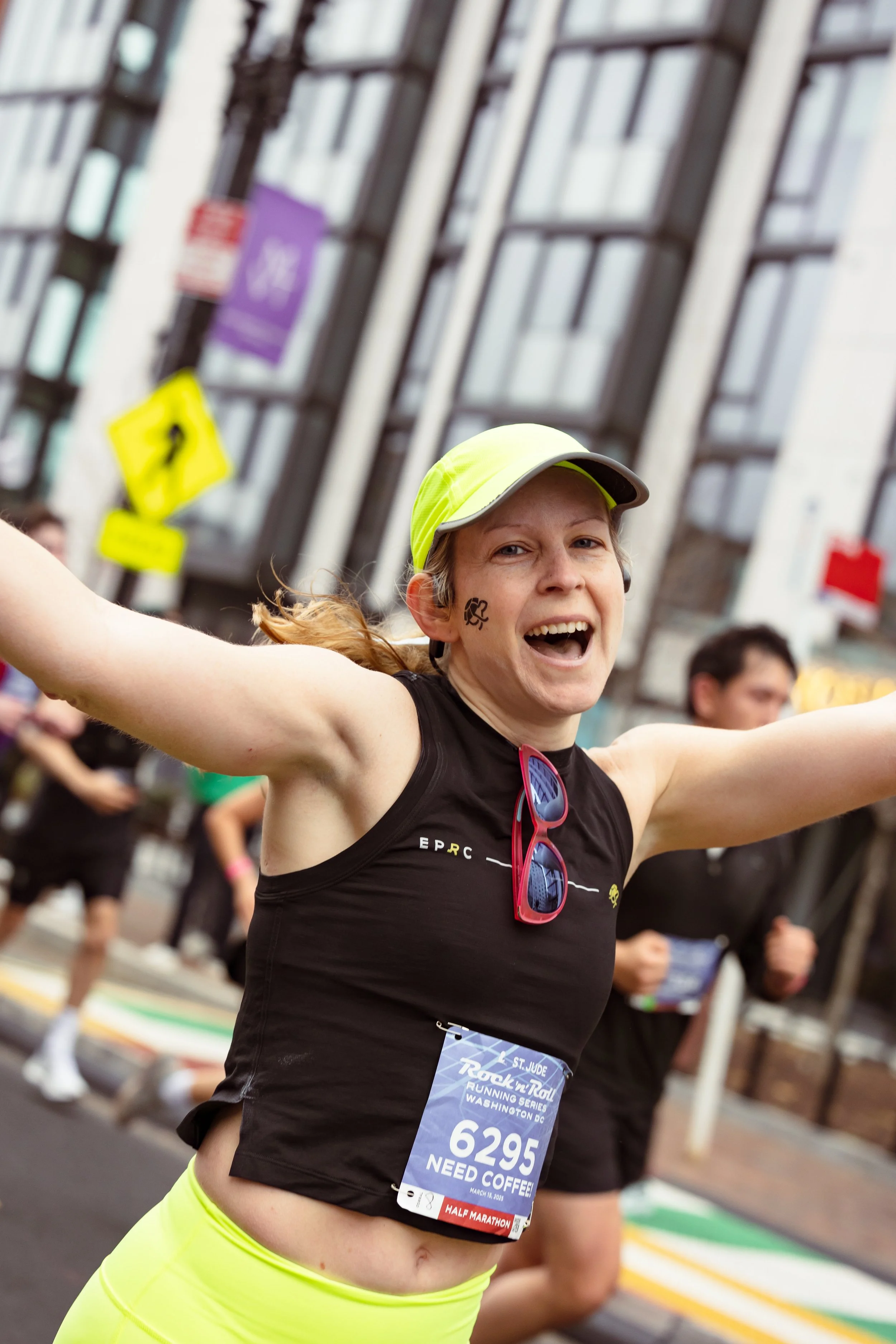 Ashley Porter | Ashley started running several years ago when one of her students organized a 5K fundraiser. (Before that, she and running were not friends.) That has since turned into running a dozen half marathons, completing the New York City Mara