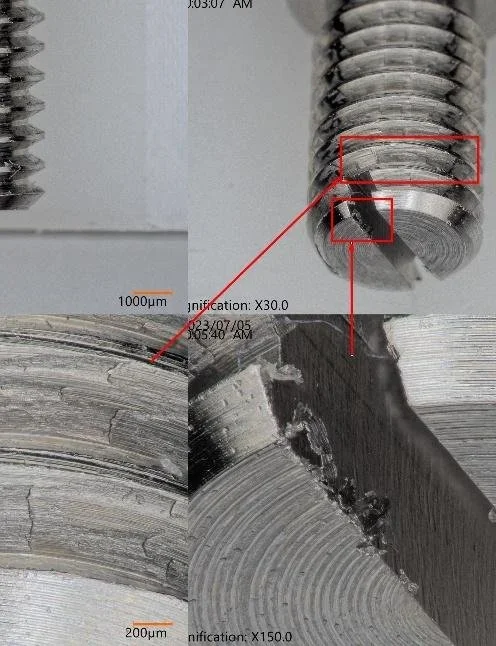 machines part under microscope showing metale texture.webp
