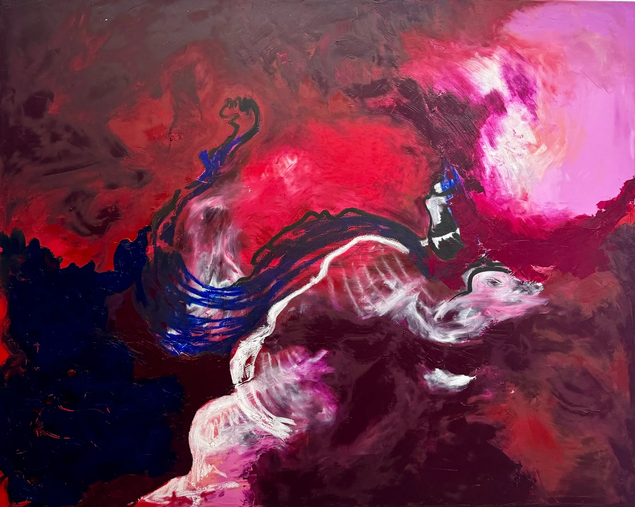 Victoria Naranovich 
“In and out of love,” 2025   
100x160cm  
Oil on canvas
