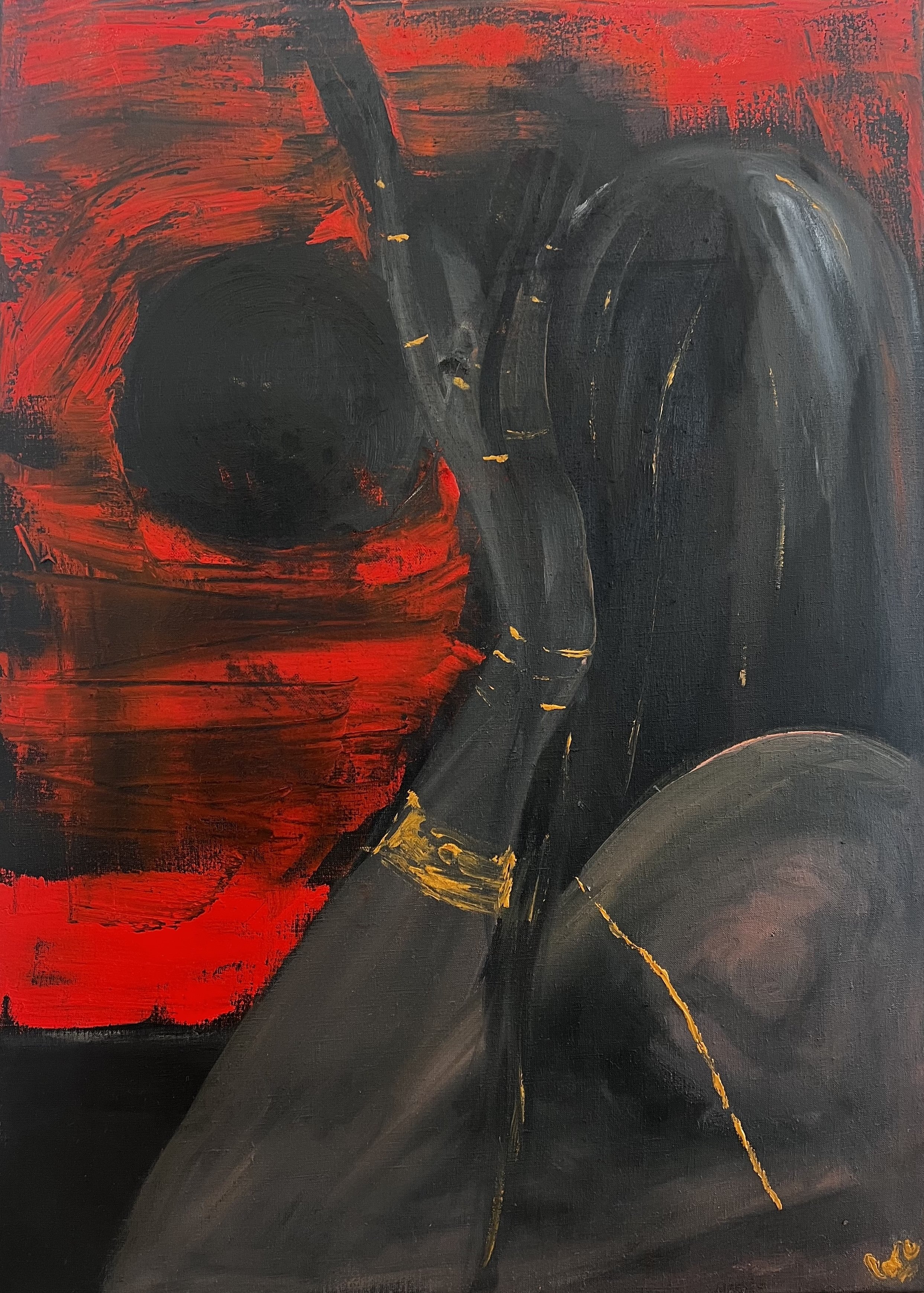 Caro Lestón 
We are not so different, You and Me, after all, 2026 
71 cm x 51 cm,  
Oil and Oil Stick on canvas 
£950