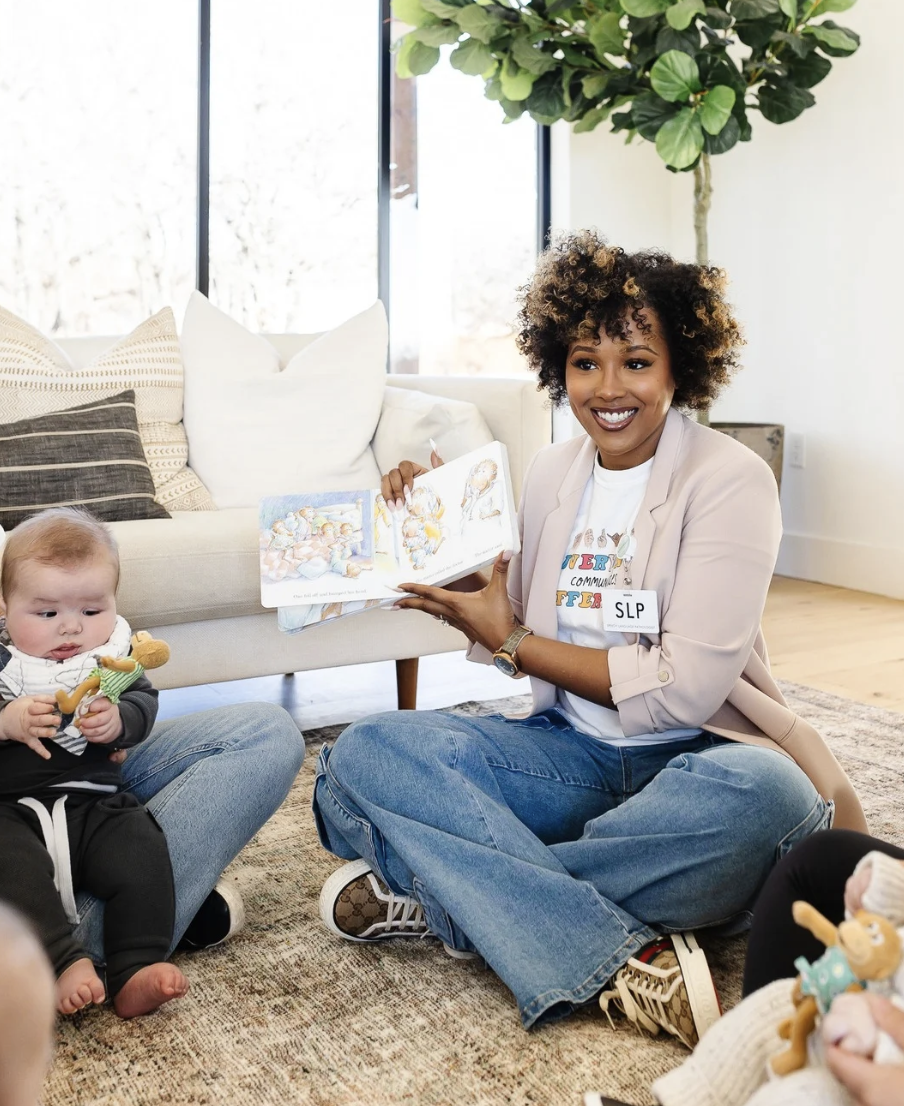 Pediatric speech therapy session in Fayetteville NC using play-based therapy techniques