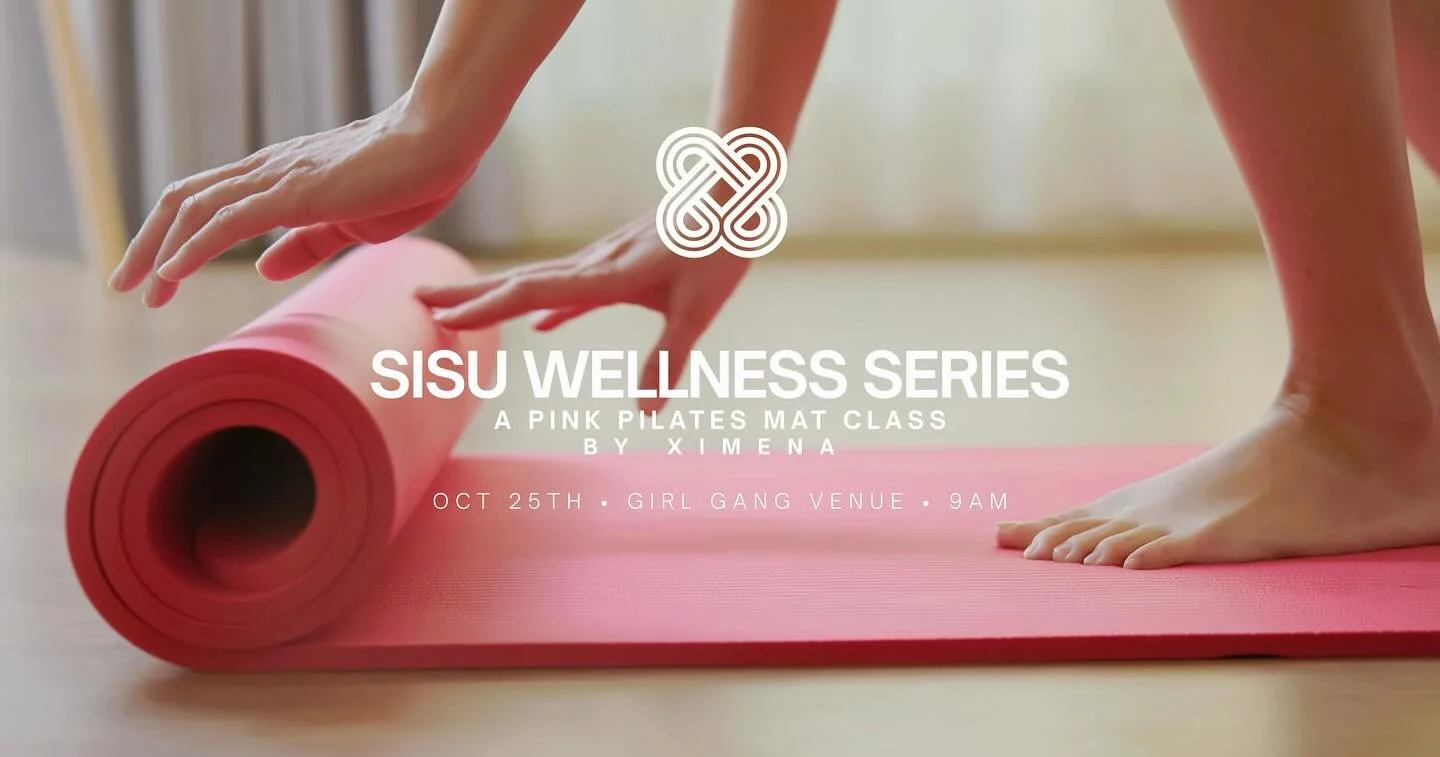 Join us for SISU Wellness Series: Pink Pilates - a 45-min class led by @ximenaagarza_ , featuring coffee by @drinkkafi_ . Followed by a Pink Hour Sip &amp; Shop with  @girlgangshopbtx + SISU Fitwear.
💗 All-pink attire encouraged. Only 24 spots avail