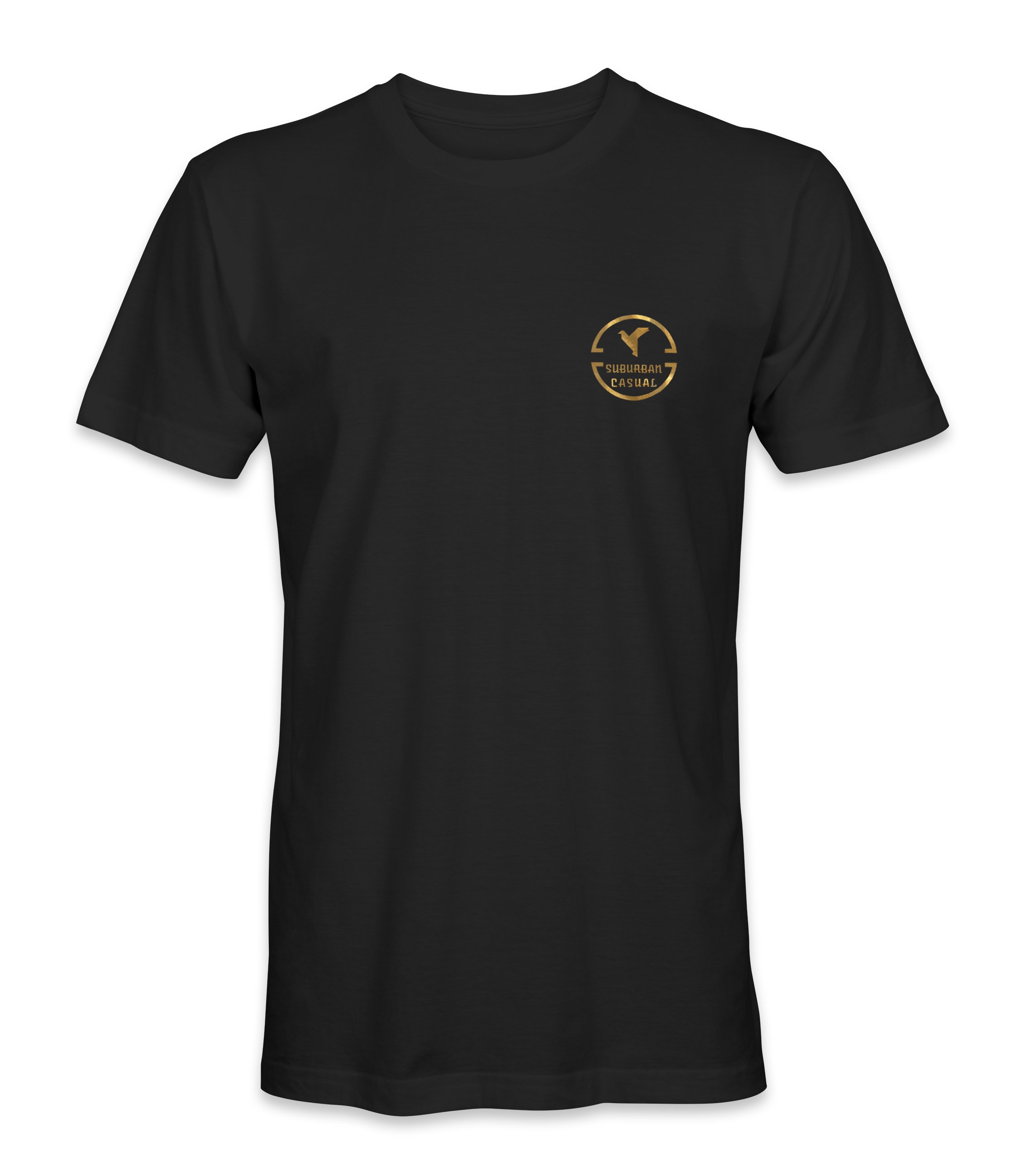 SC Logo Black Tee with Metallic Gold Graphic Front.jpg