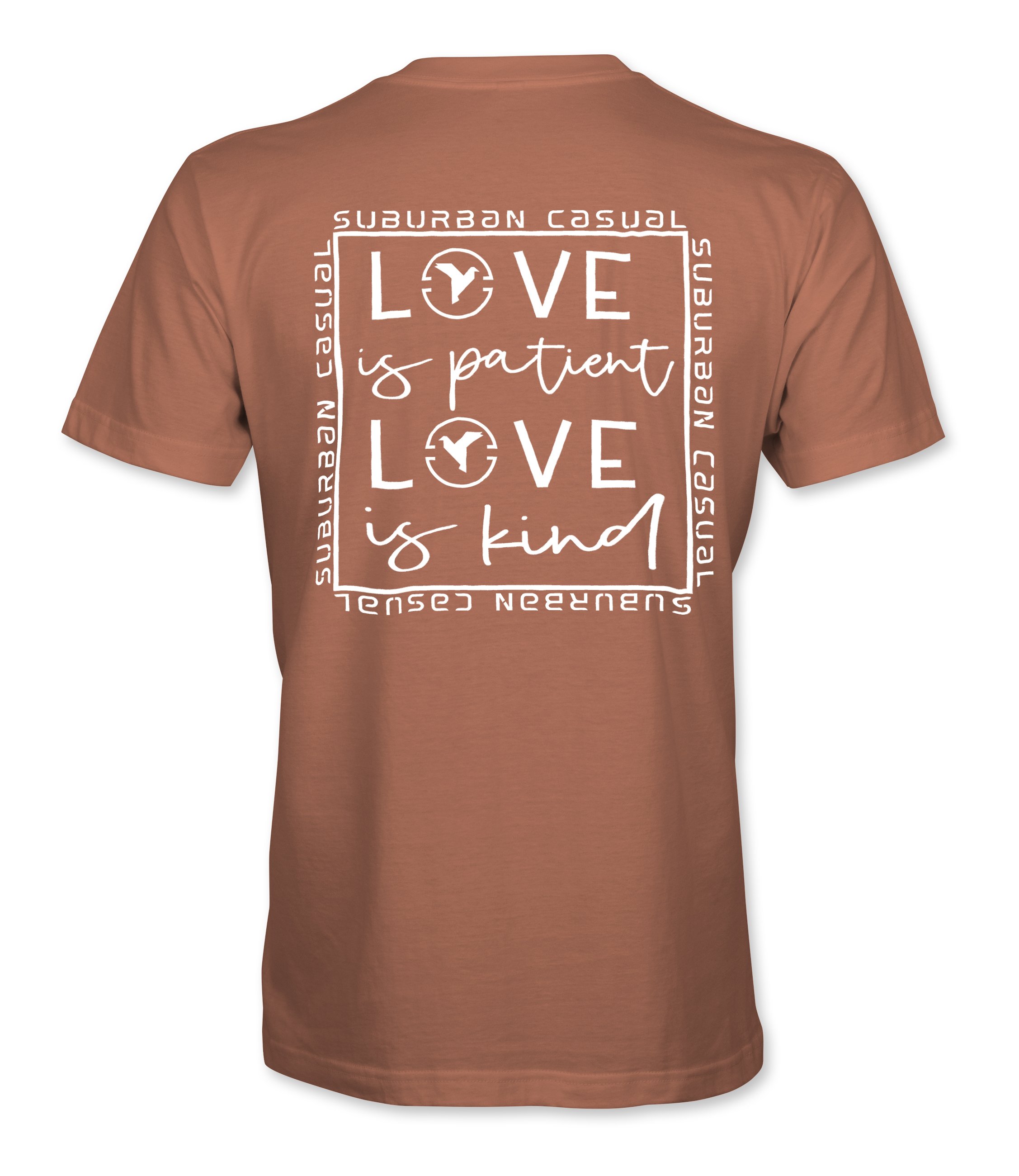 SC Love is Patient Back Terracotta Tee with White Graphic.jpg
