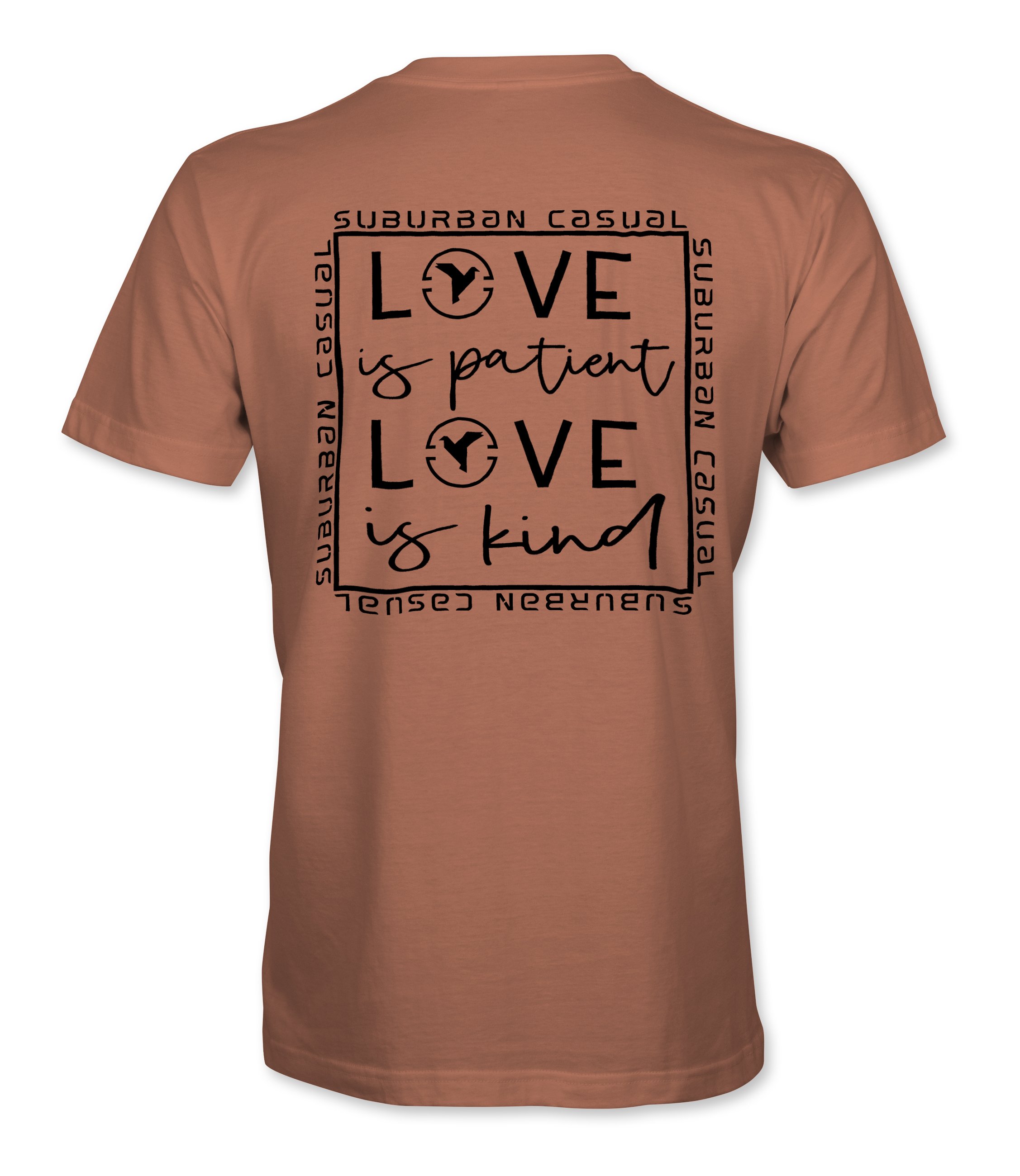 SC Love is Patient Back Terracotta Tee with Black Graphic.jpg