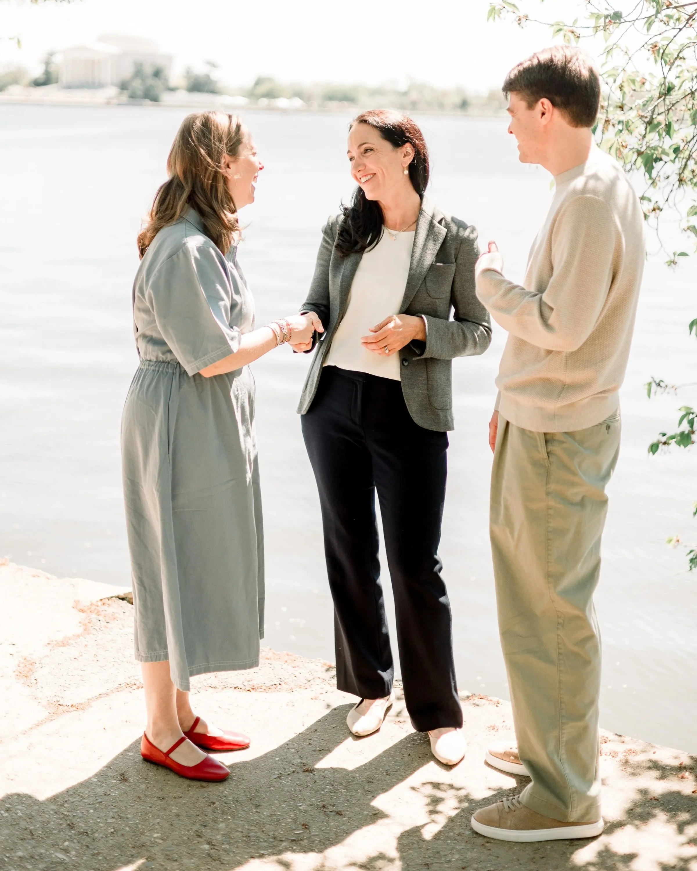 Therapists at Full Self Psychotherapy shaking hands