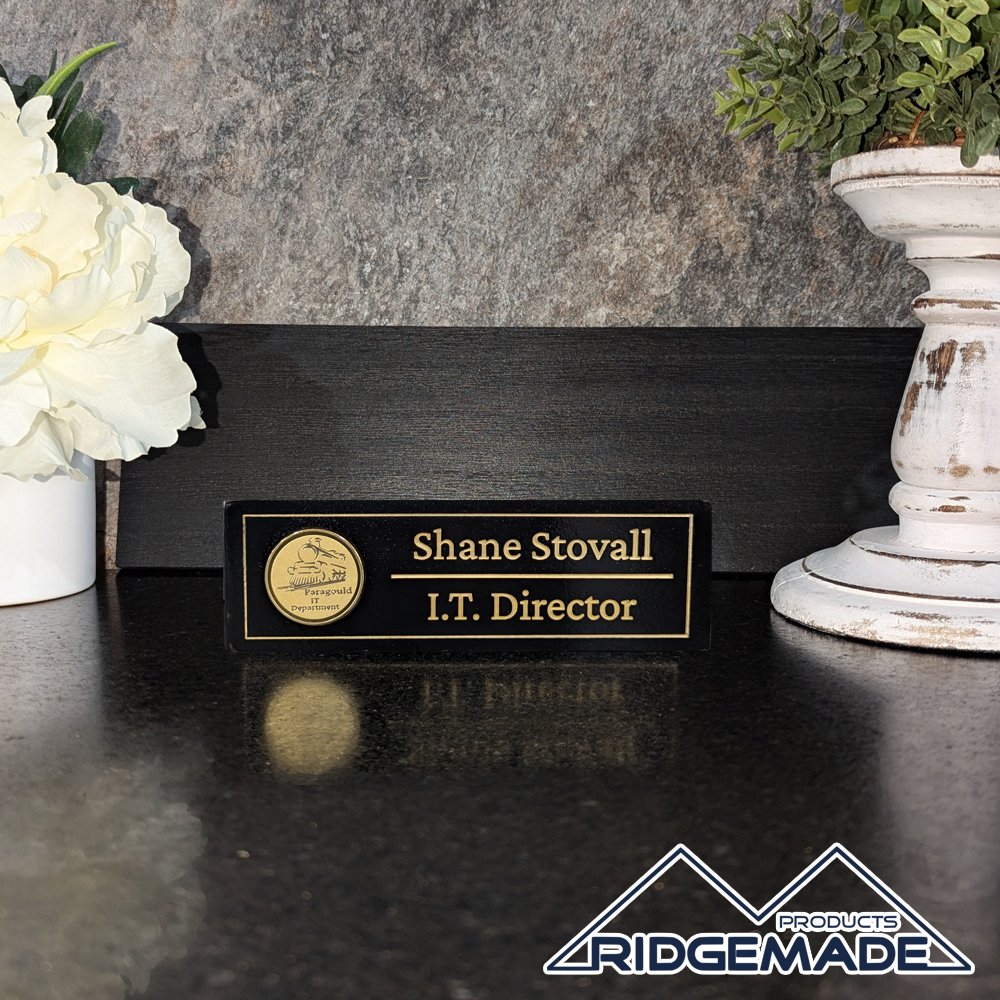 Wood Series Desk Name Plate