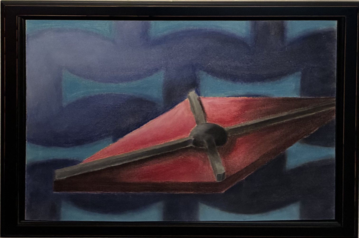 I dreamed this shape...and some version of the background, in pastel...also at Oberlin...