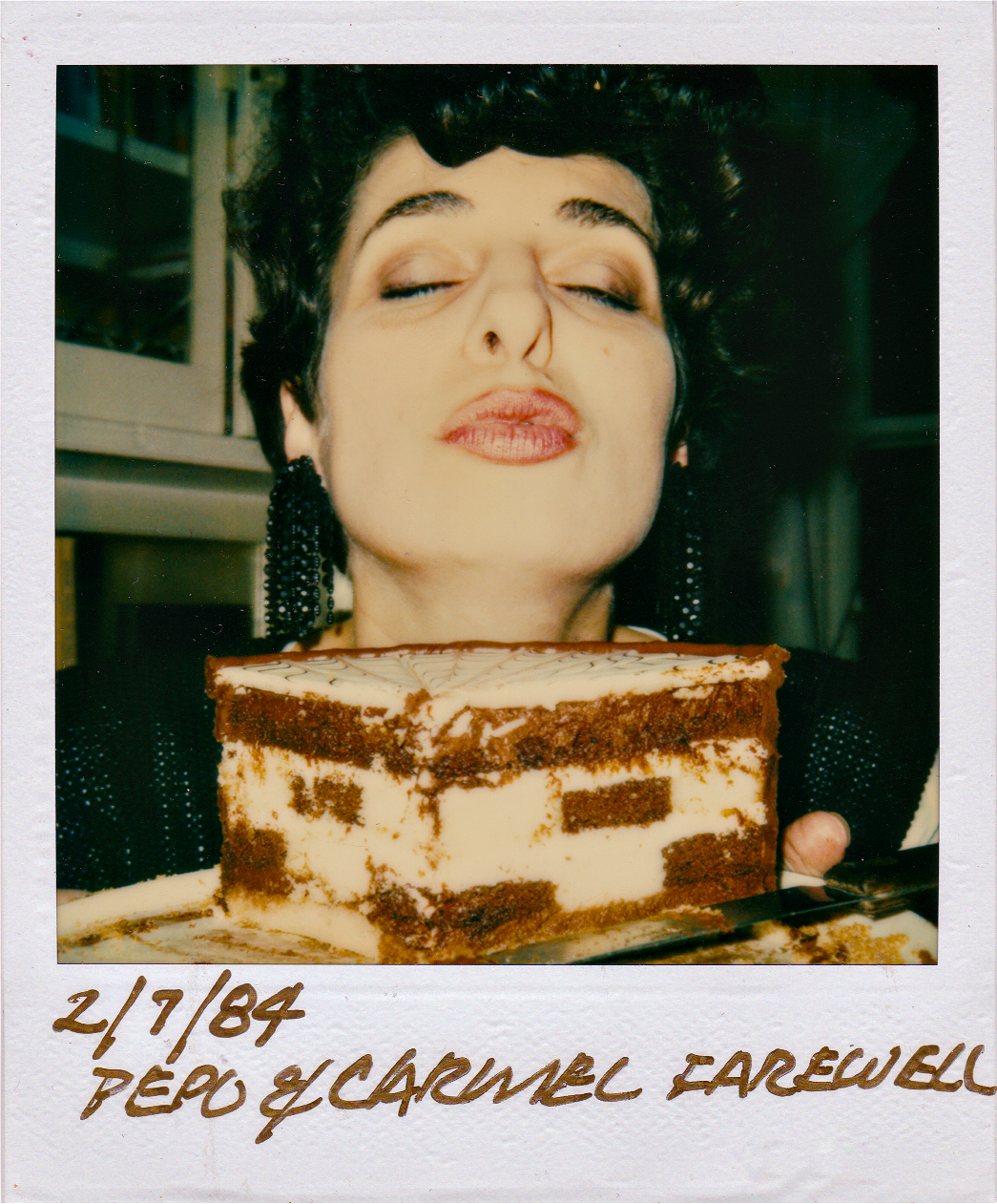 While baking...Living with a designer/gallery owner (Ron Jehu) who regularly hosted events.  Great training and experience catering those! Got me out of my shell.  and obviously Carmel loved her Farewell Cake!
