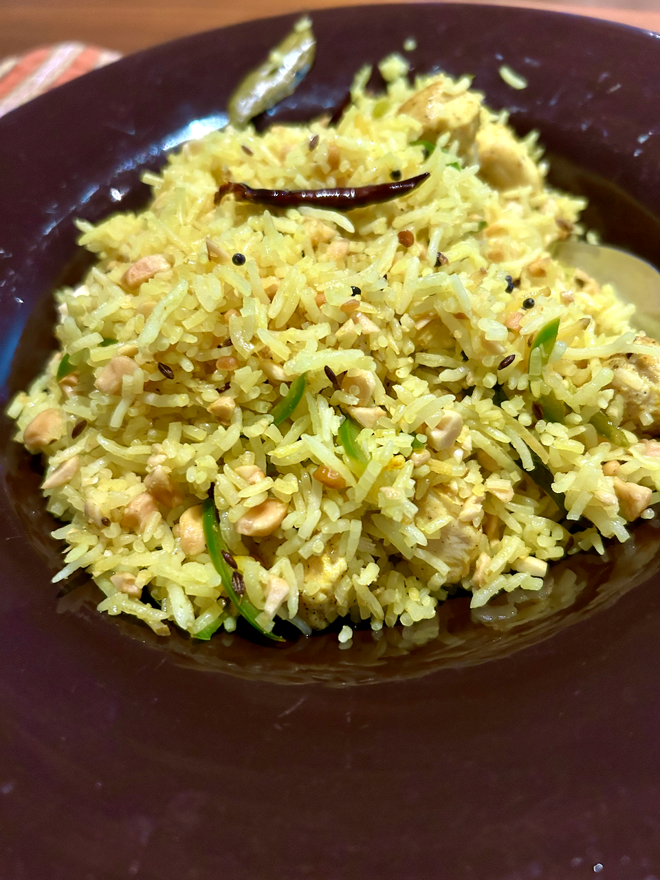 Indian lemon rice.