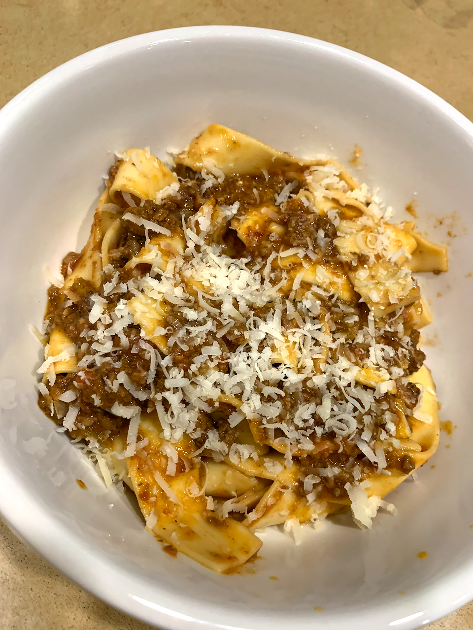Pappardelle. pork ragu.
