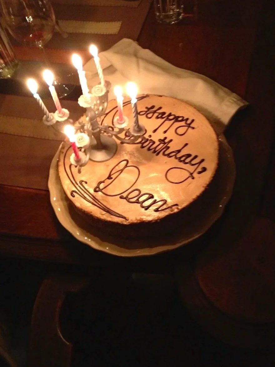 Ah, Dean gets a cake and a bonfire!...