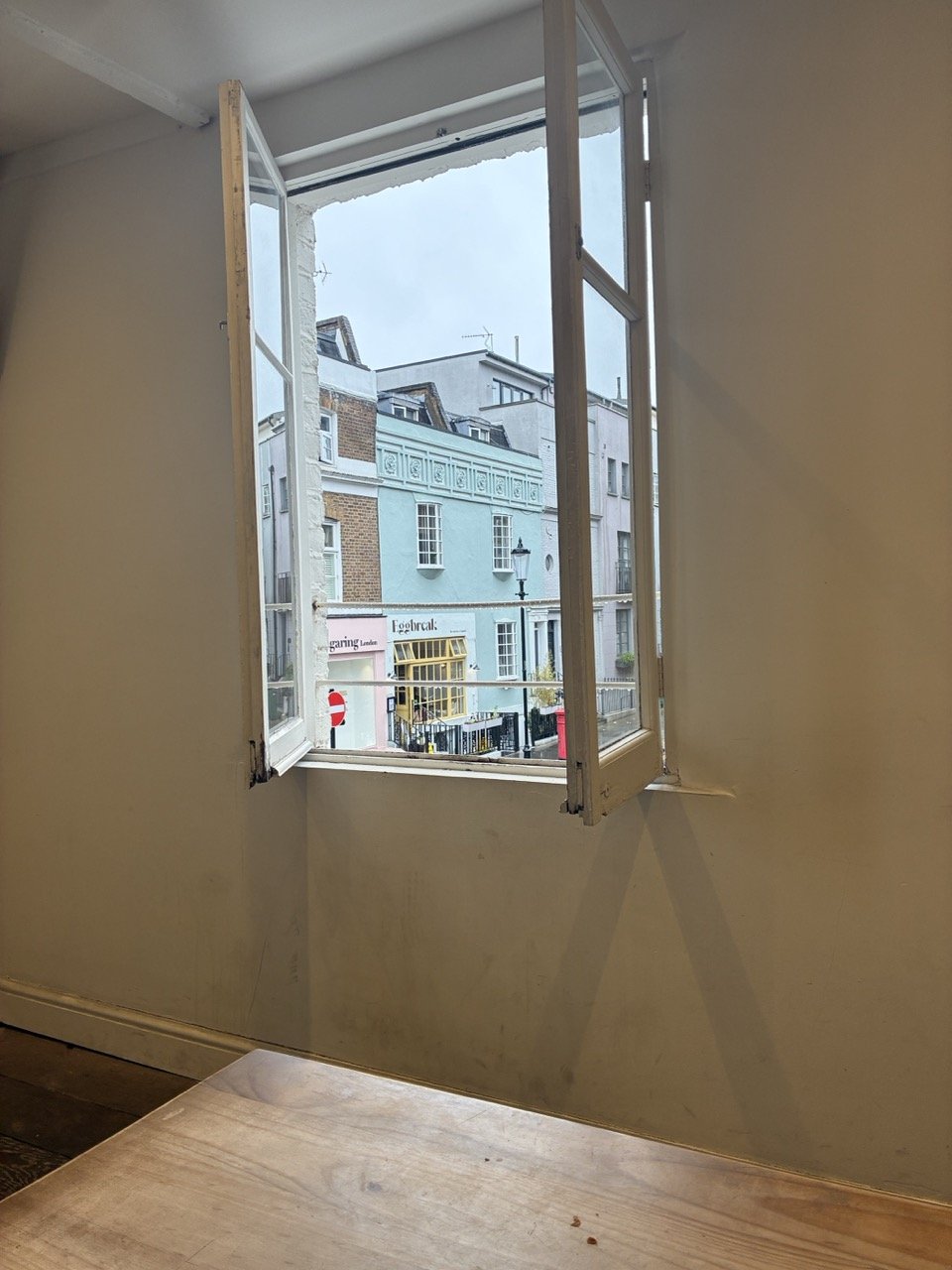 ...view from a cafe window