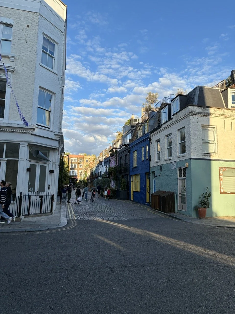 ...evening sky and a lane off Portobello Road