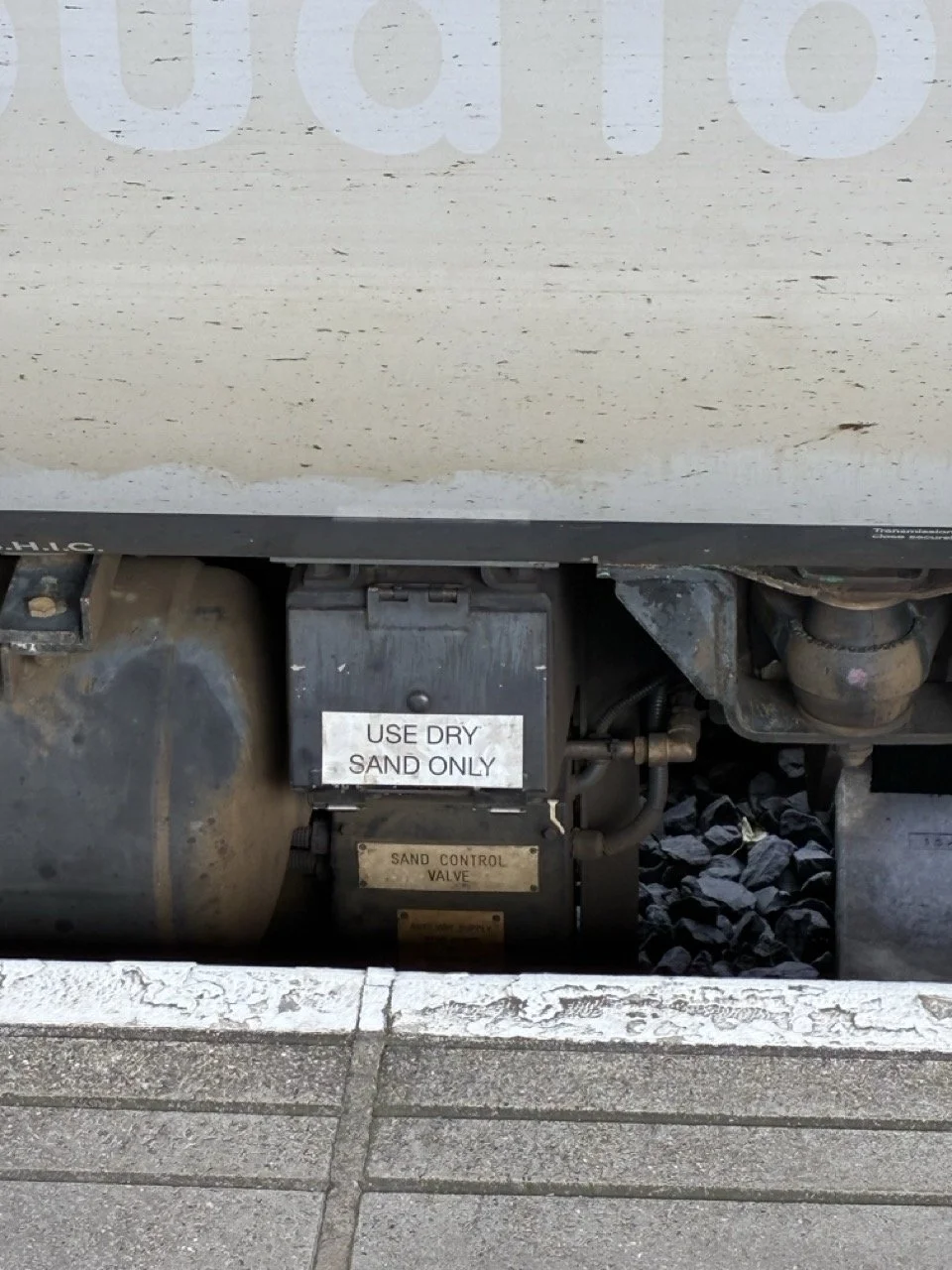 I had to look it up - on portions of the route, an automated spray of sand is used to improve traction on steep or wet sections