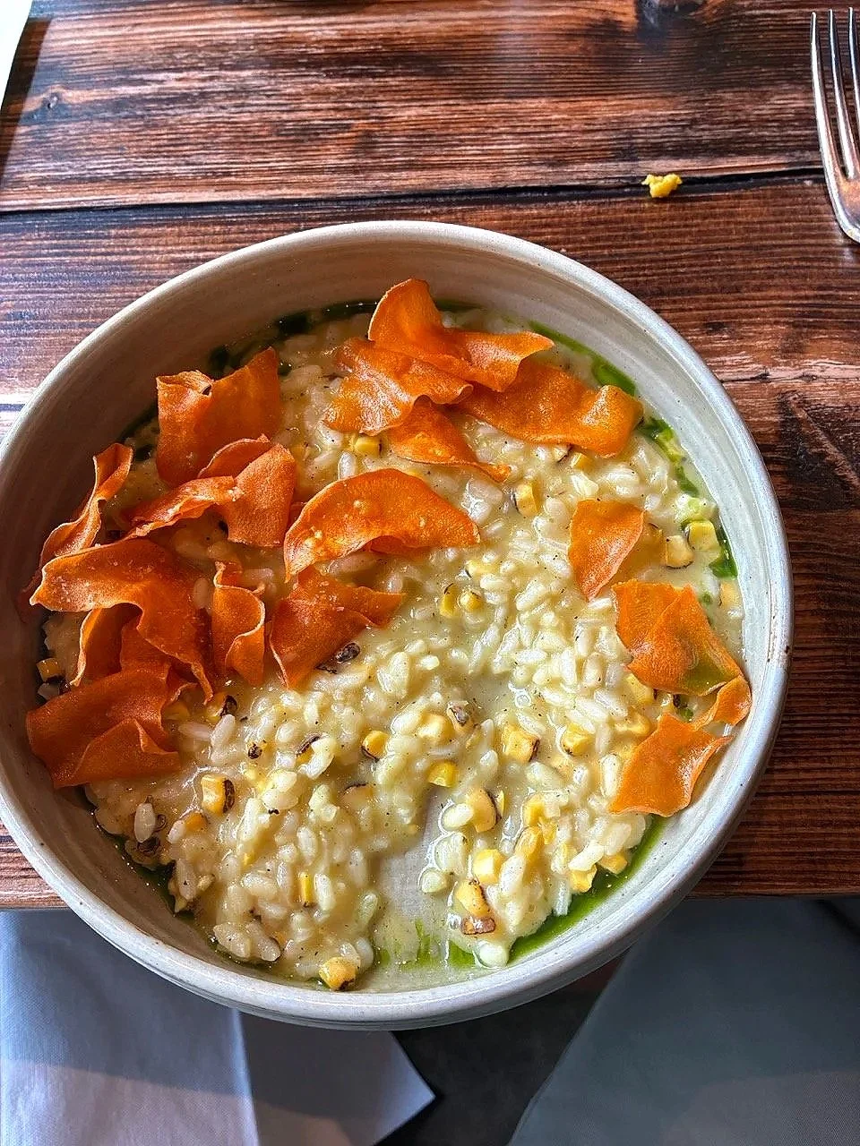 ..perhaps, it's so good, I'll have another - charred corn risotto (surely flavor packed by a corn broth)