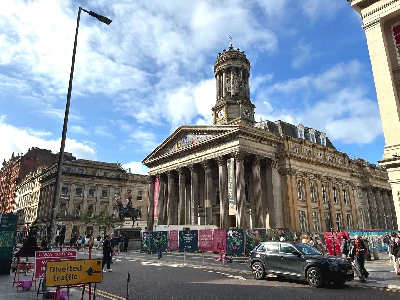 ...Glasgow Art Museum. Many grand stone buildings in the Central area