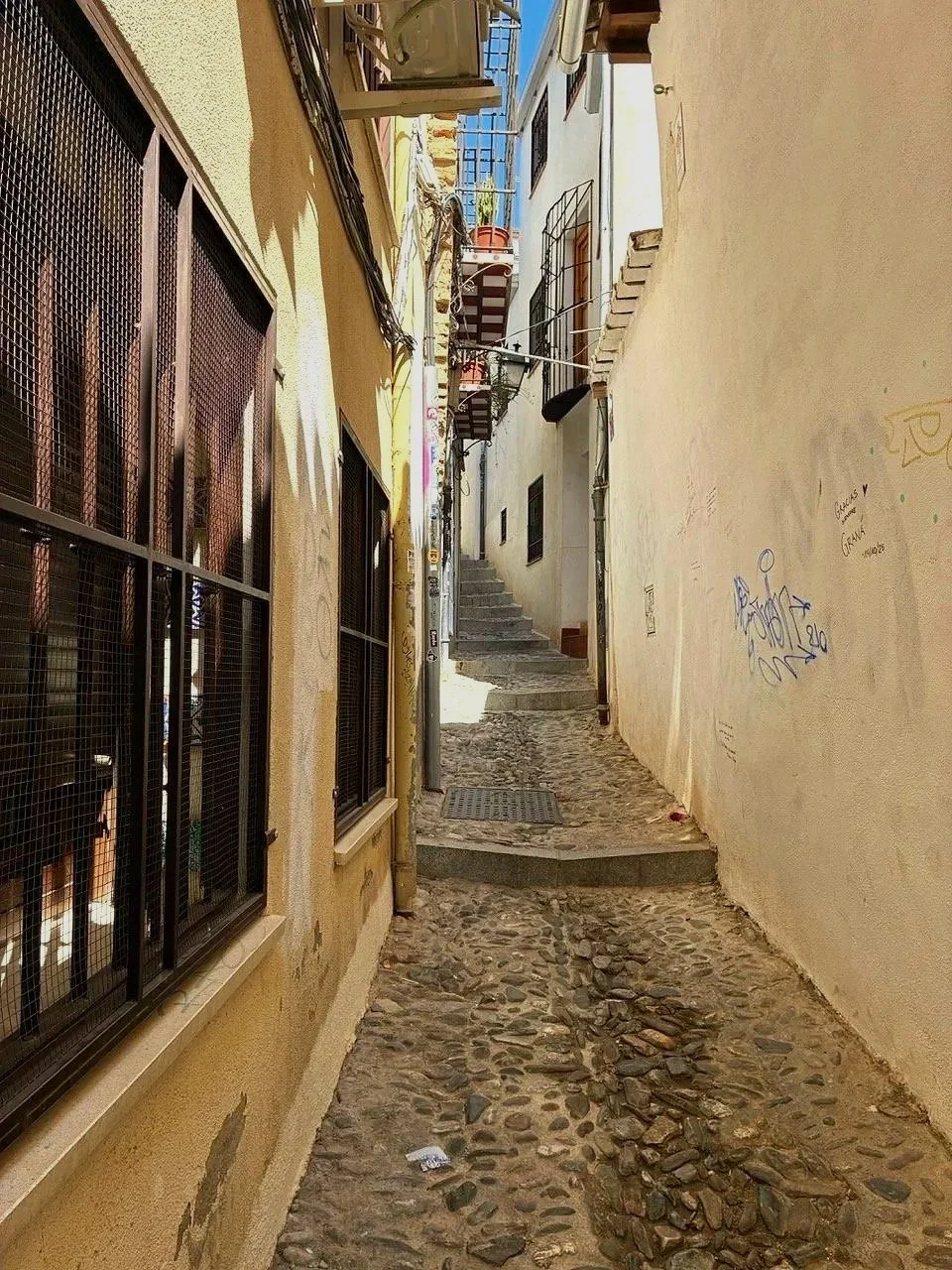 ...the stairs, or a stepped alley