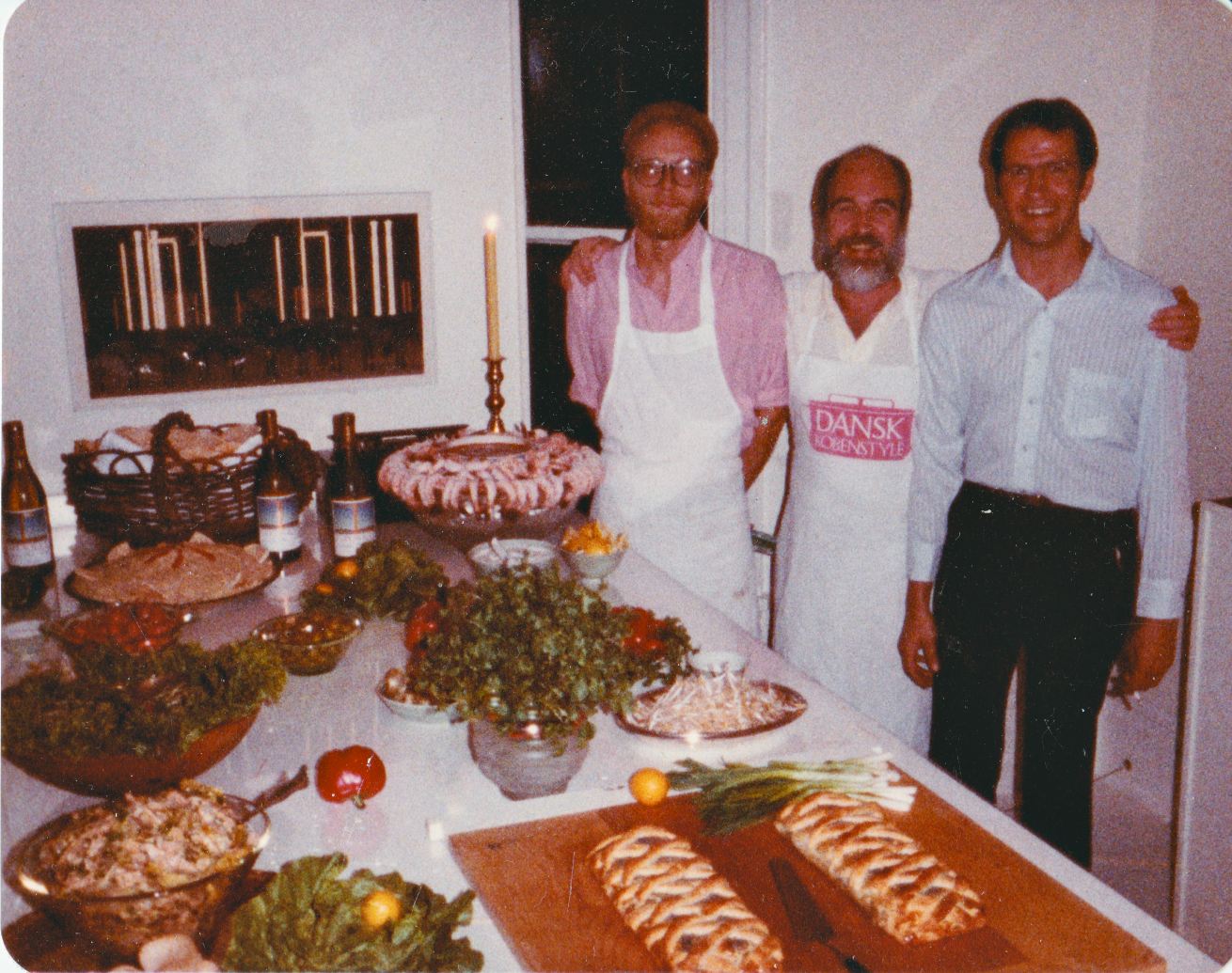 Michael, Ron and third roommate, Bob Word.