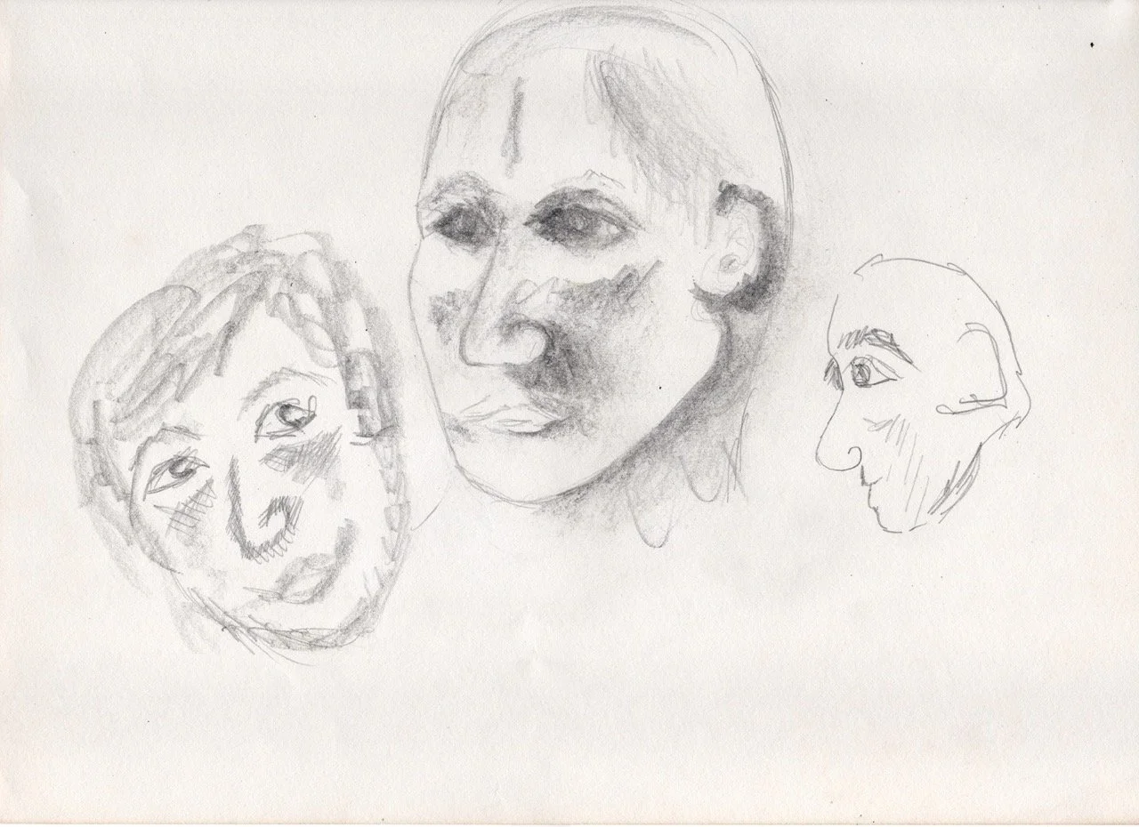 Just a few sketches from memory/imagination...do I get any credit for Valdemort's face as well?...