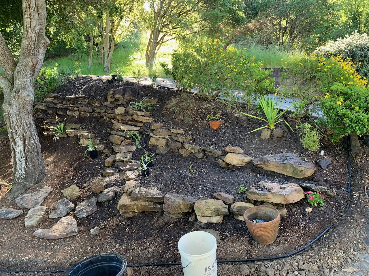 I placed each one myself...How many times did I place, move, adjust each stone?  No, maybe here...how about this way?...