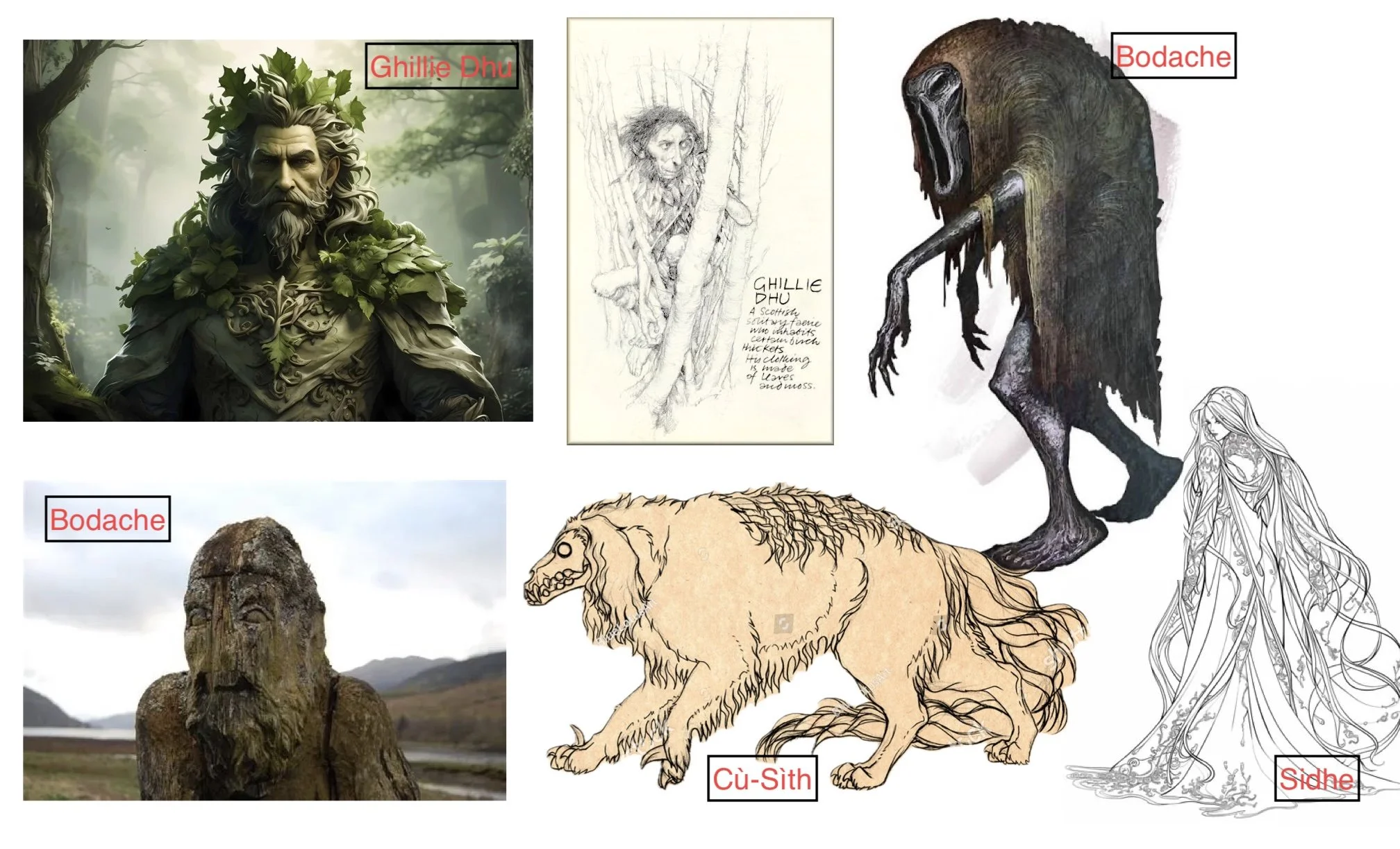 various scottish ,ythics