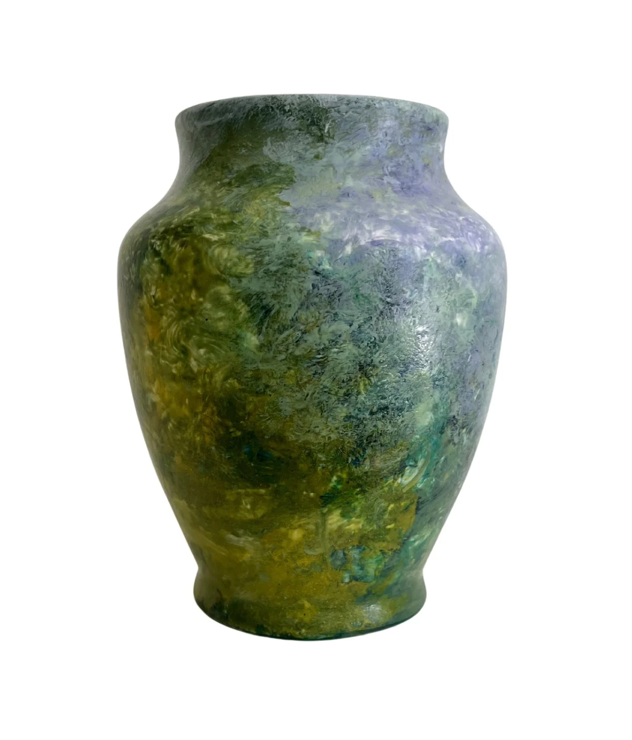 Vase, enamel on ceramic, part of the “After the rain” range