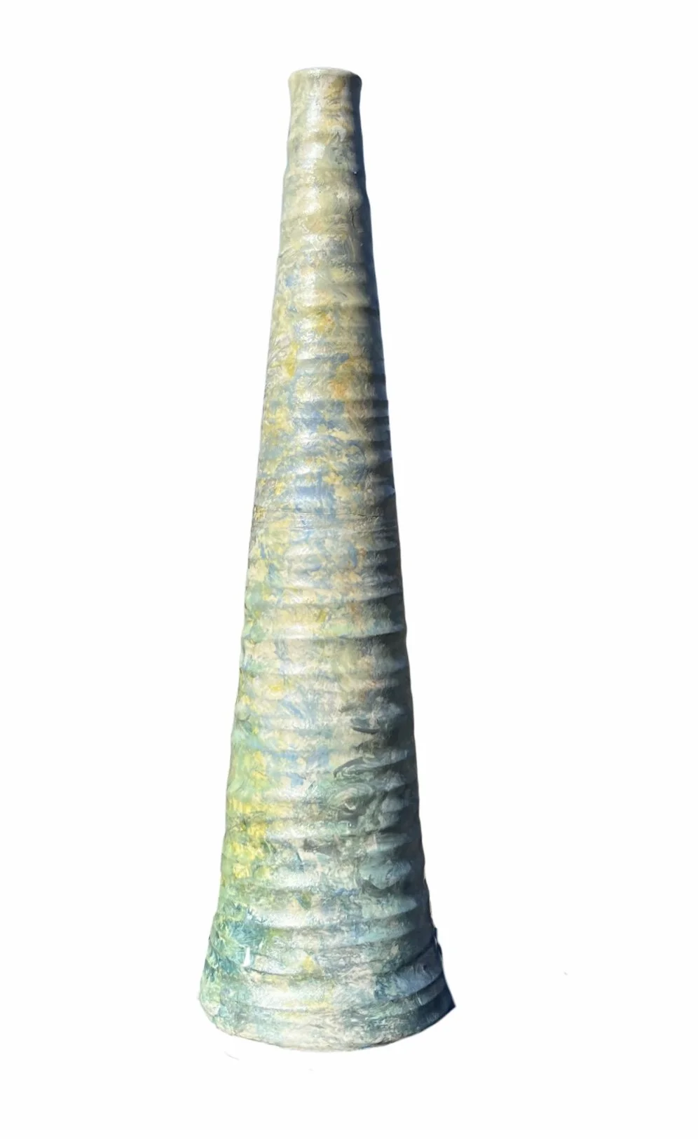 Vase, enamel on ceramic 