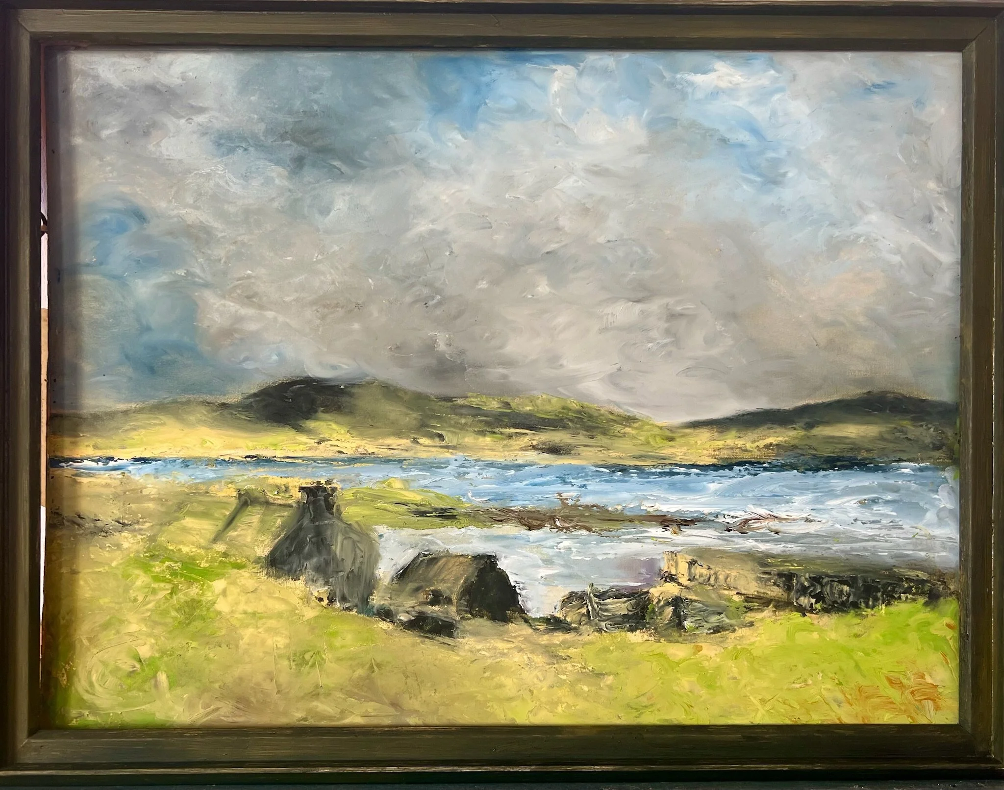 25. Inishfree, Donegal, oil on board, framed, £490
Yeats’ great poem dreamt about a different place - the Lake Isle of Innisfree on Lough Gill, County Sligo - but Innishfree in Donegal is also dream-worthy.