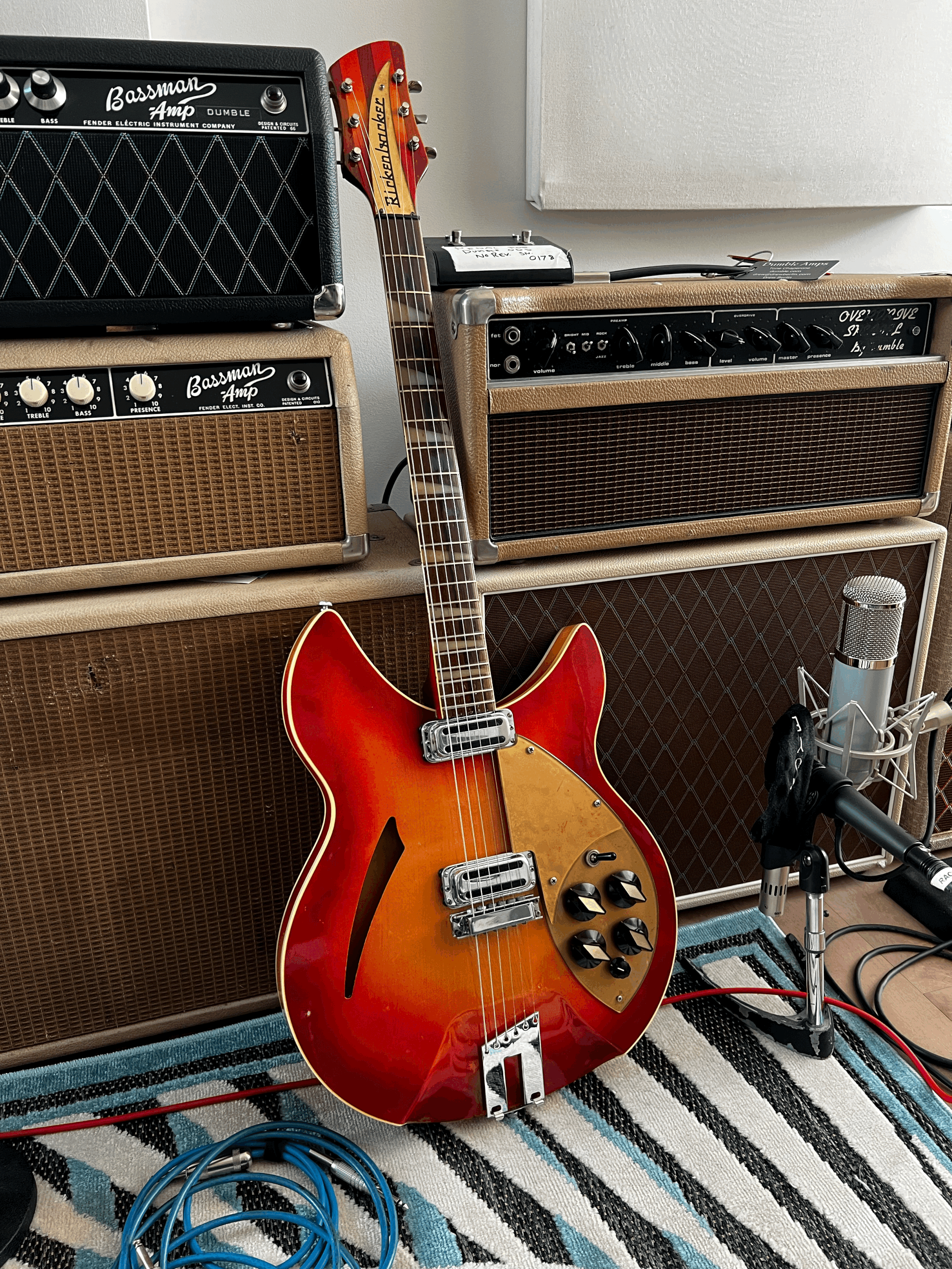 1963 Rickenbacker 360 OS (Old Style) Double-Bound in Fireglow Finish