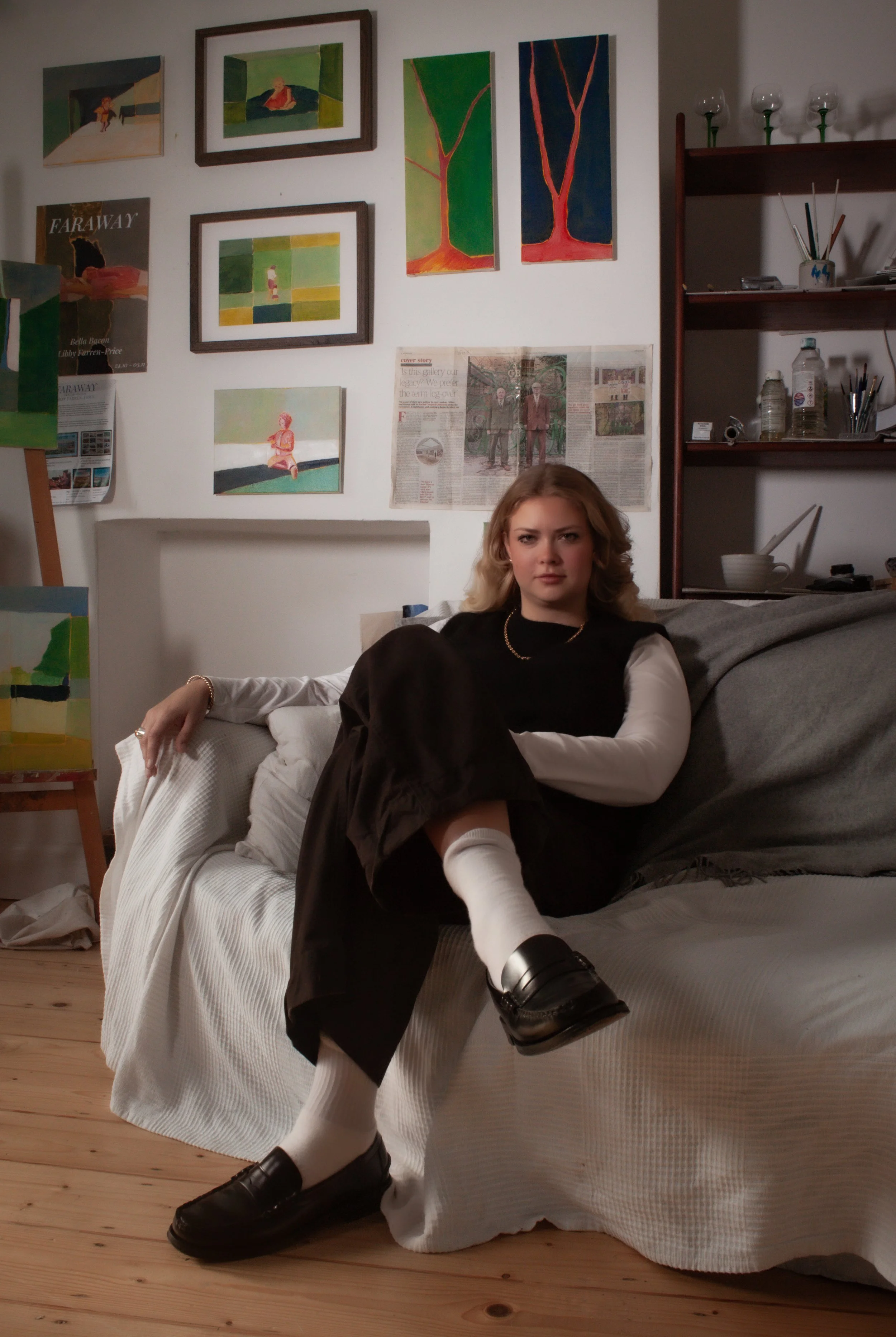 Bella Bacon in Studio. Toria Eve / The Art Thread ©